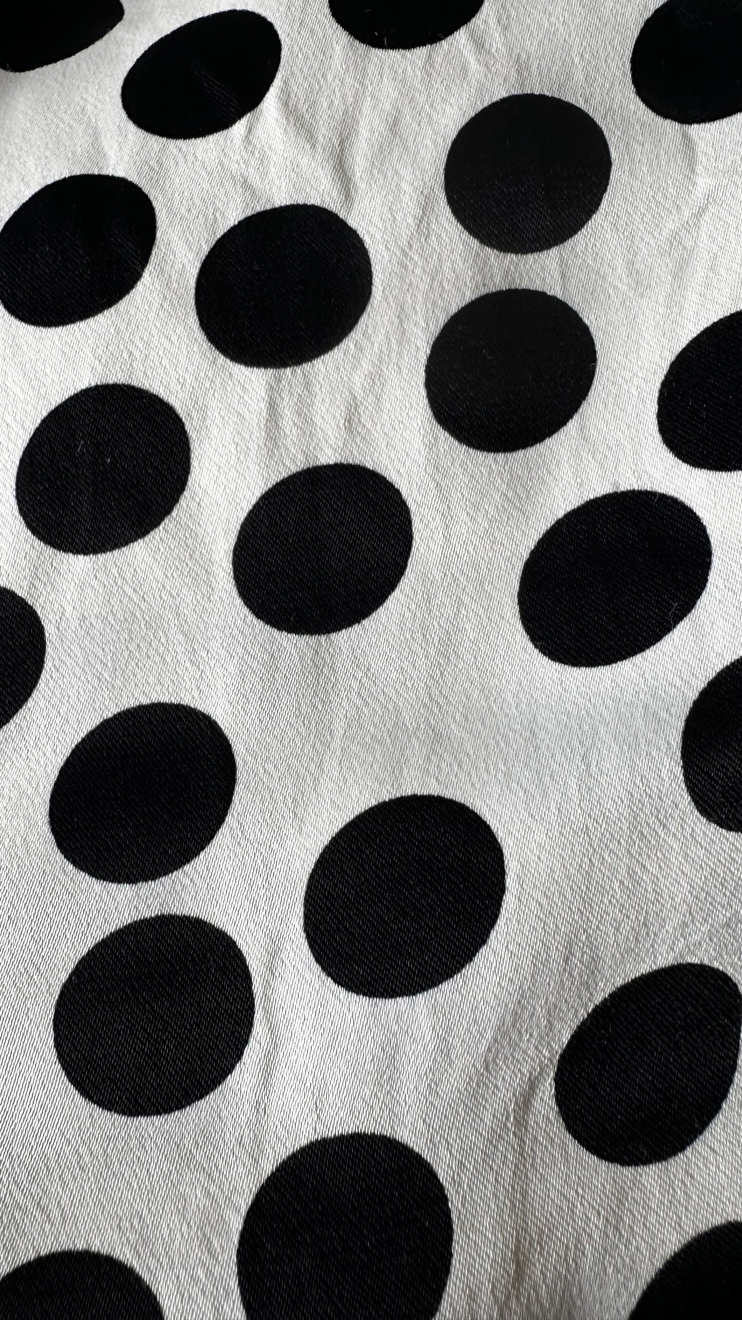 Mango white black polka dot one side midi dress long small UK 8-10 vgc
