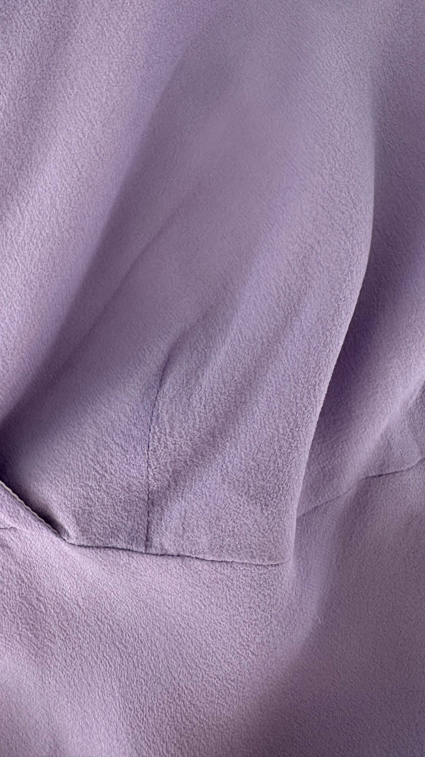 Warehouse lilac purple silk midi wedding guest dress medium large UK 12 vgc