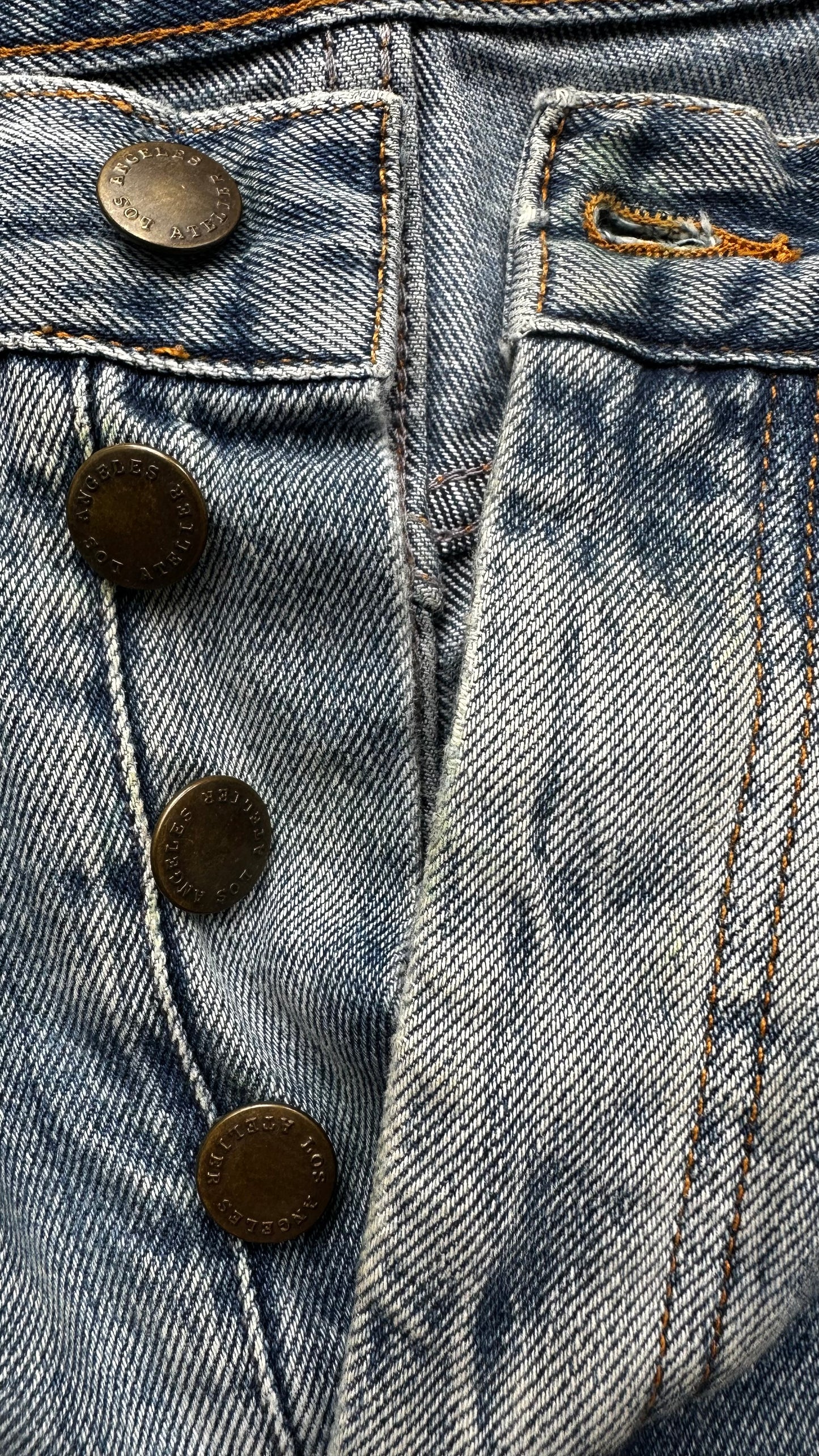 & other stories light blue button up denim jean shorts small UK 8-10 vgc