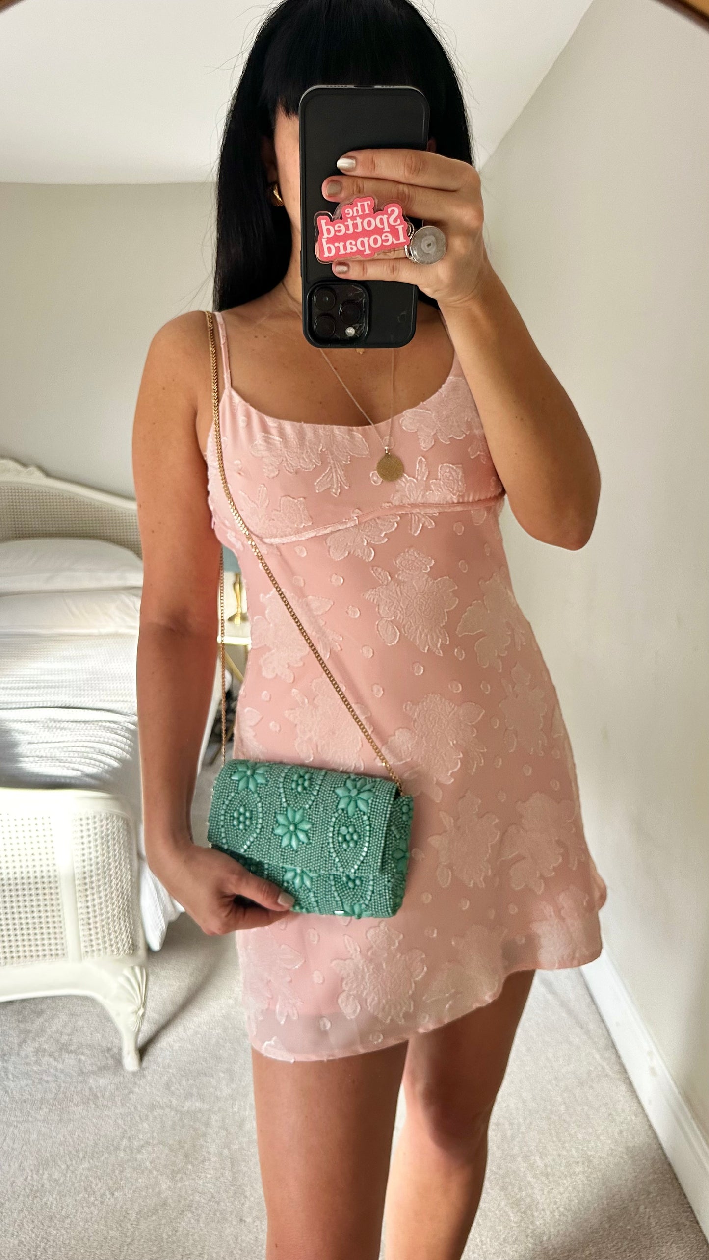 Kiss the Sky light pink petite mini event wedding guest dress medium UK 10 new bnwot
