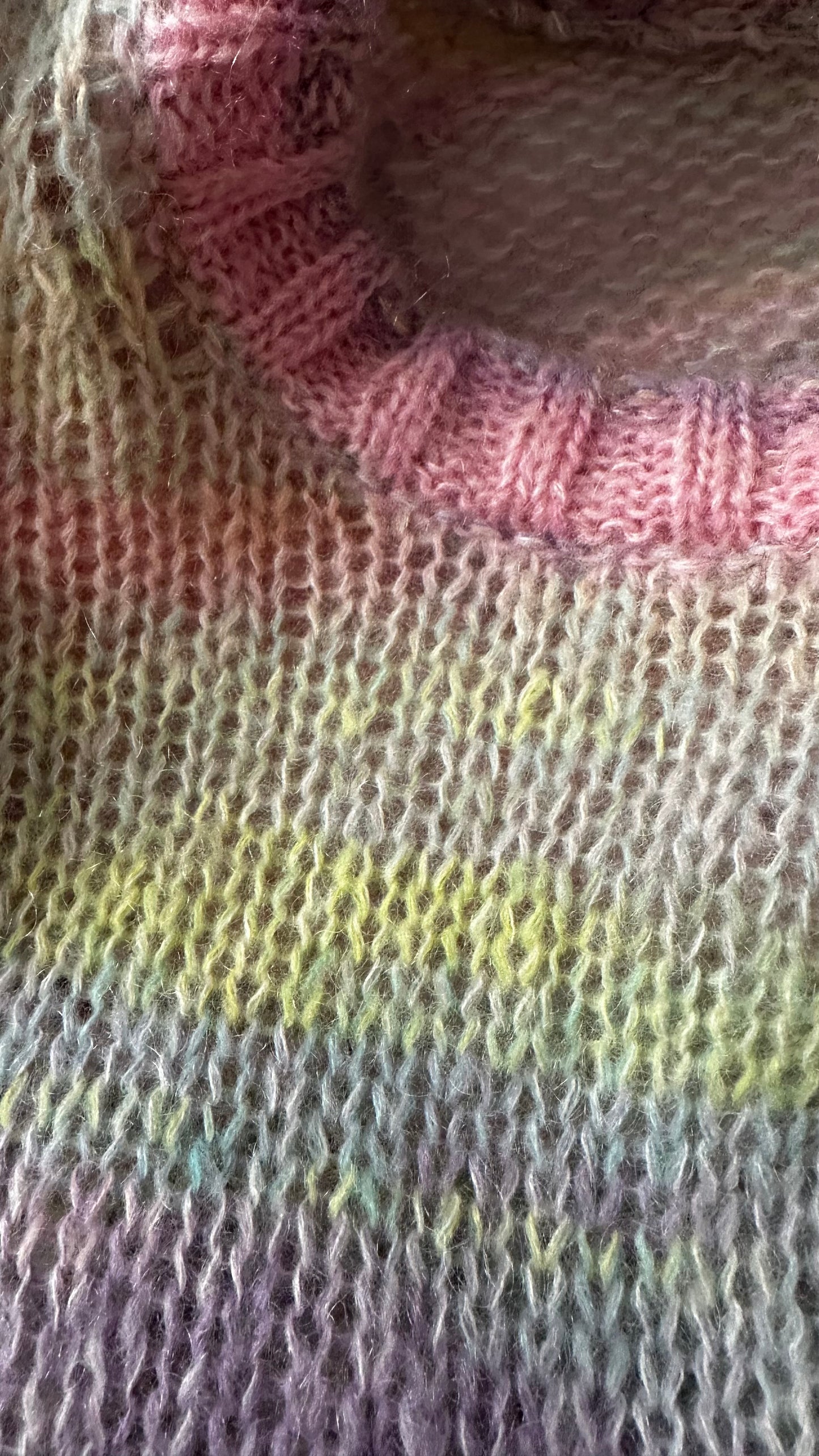 Arket pink lilac mohair wool blend knitted jumper large UK 12-14 excellent condition