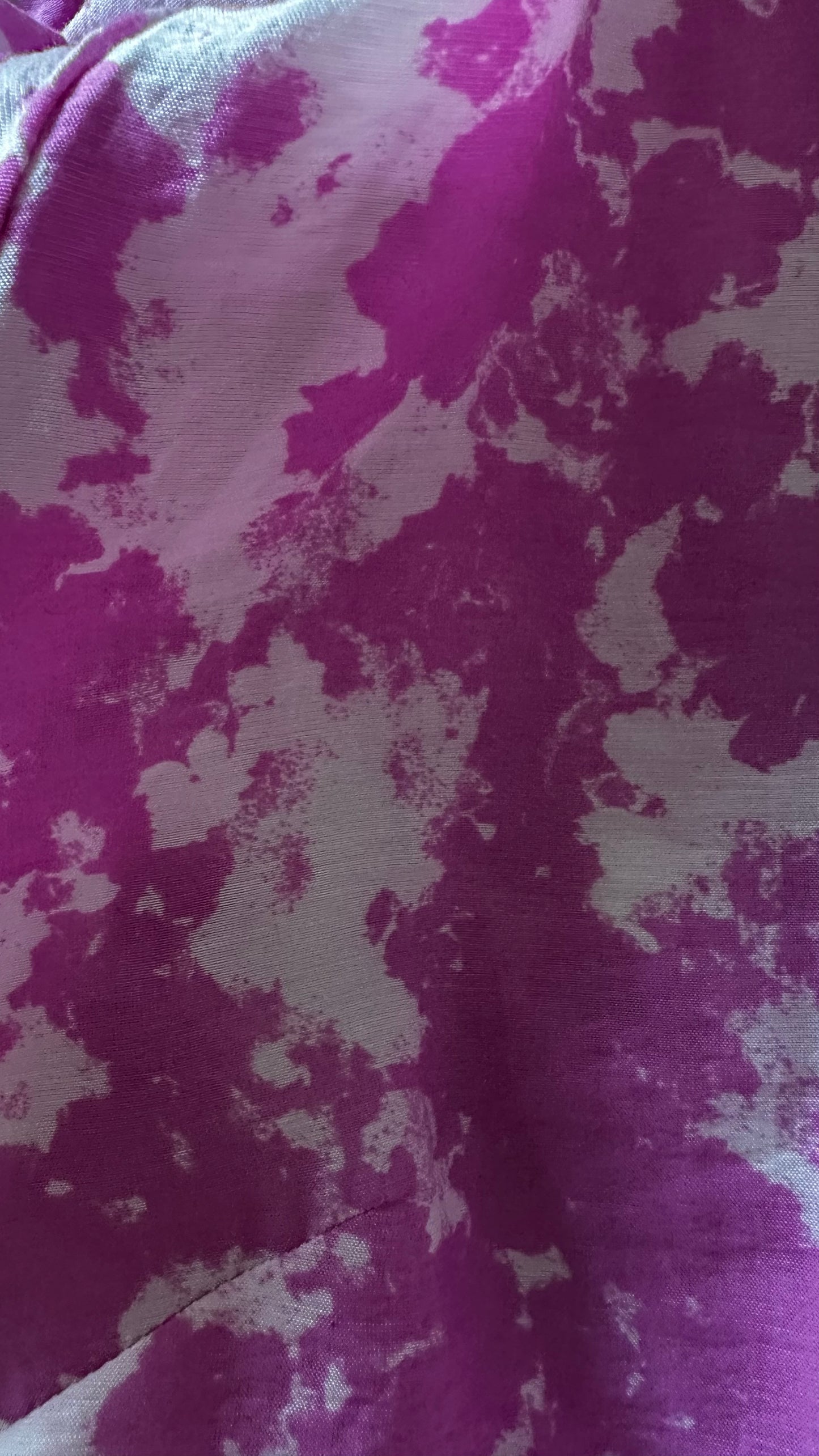 & other stories pink white cloud splatter print maxi long dress medium UK 12-14 vgc