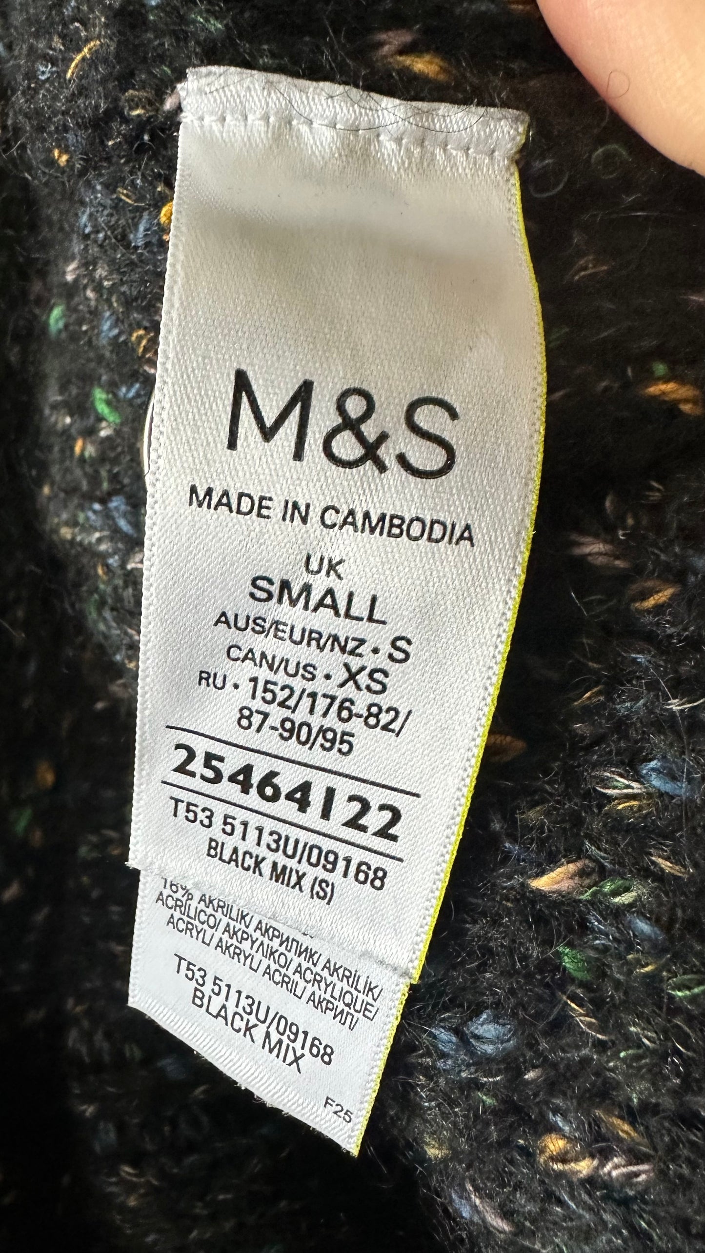 Marks & Spencer M&S alpaca blend knitted cardigan small UK 8 vgc