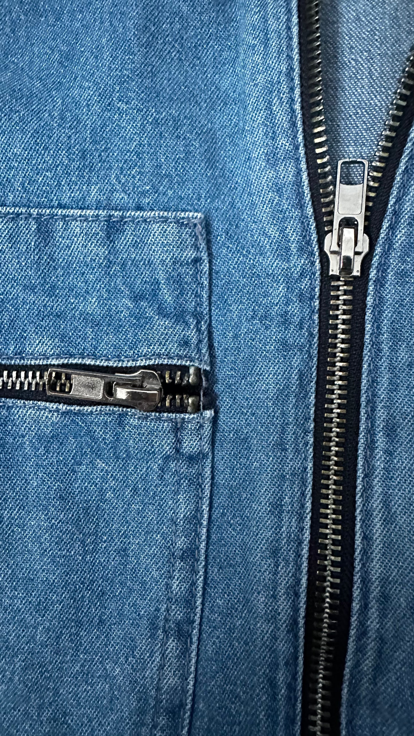 Topshop light blue denim jeans boiler suit jumpsuit small medium UK 6 8 12