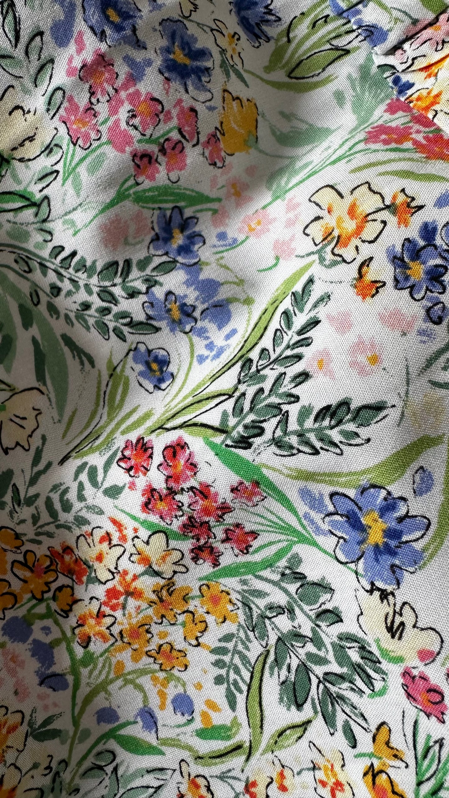 Albaray white blue green floral wrap midi dress medium UK 14 event
