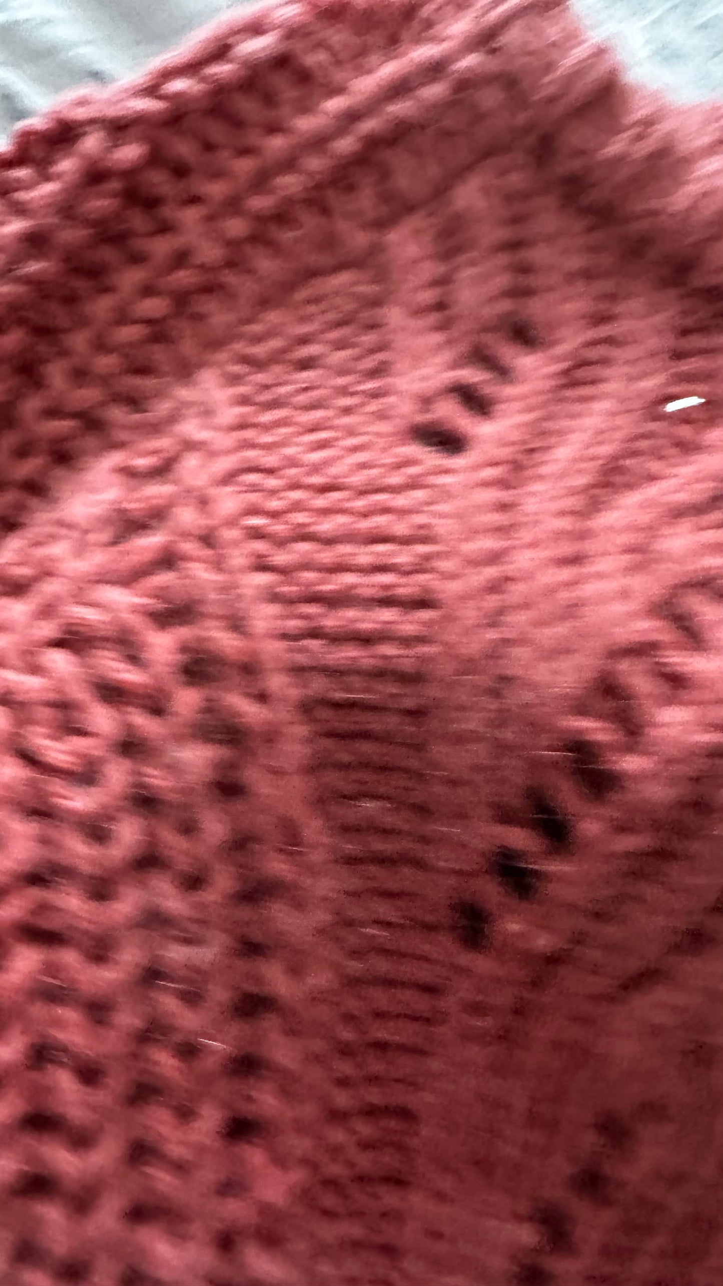 Tahari burnt orange coral pink alpaca wool blend knitted jumper large UK 12 vgc