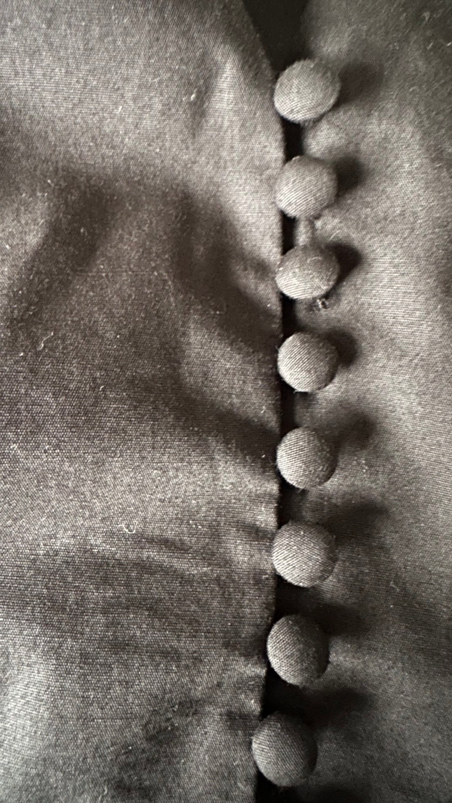 Selected Femme @ Anthropologie black organic cotton button up sun dress casual small UK 8 vgc