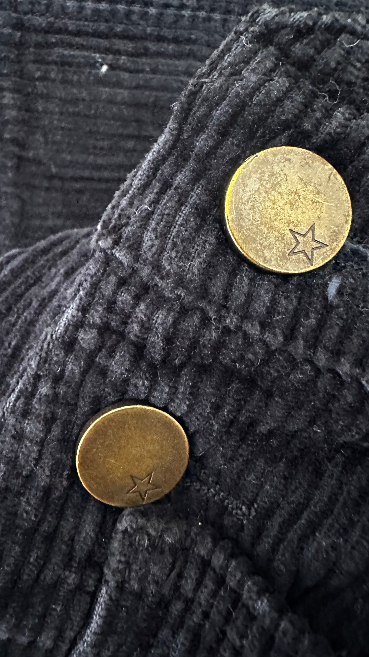 HUSH navy blue black corduroy dungarees jumpsuit trousers medium UK 14 vgc