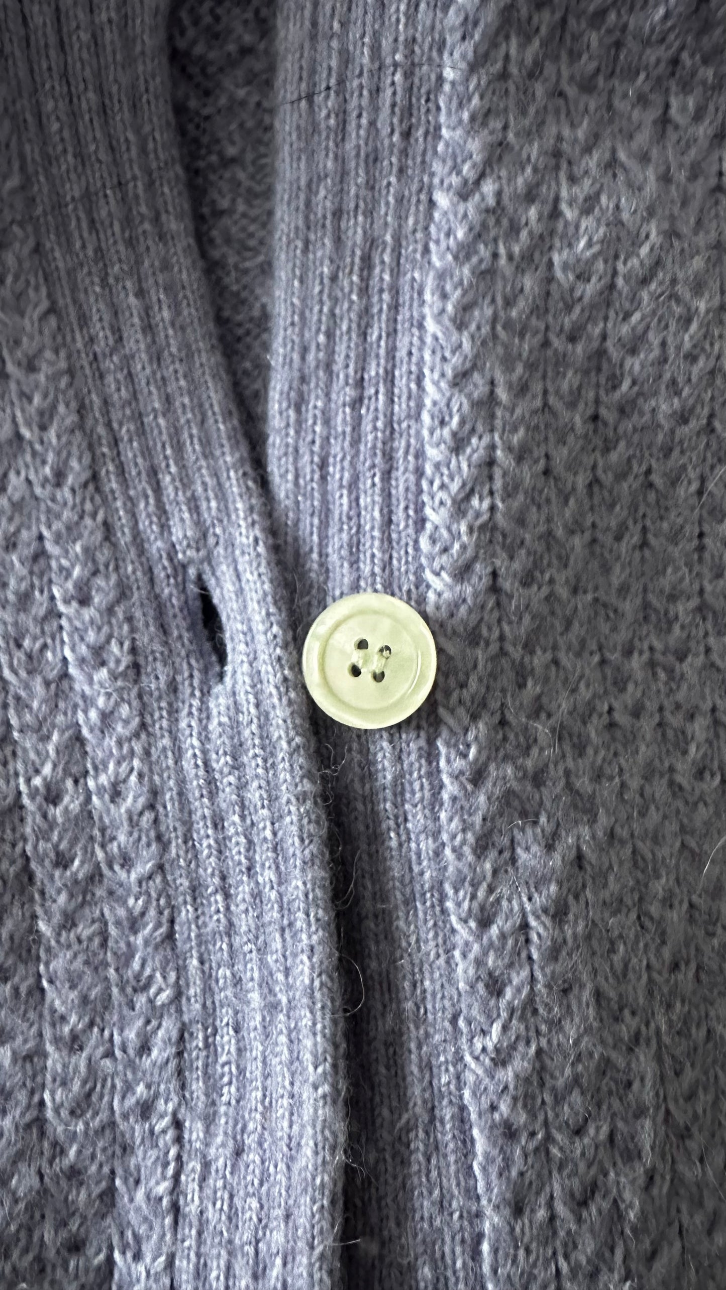 & other stories lilac alpaca wool blend knitted cardigan jumper medium UK 10-12 vgc