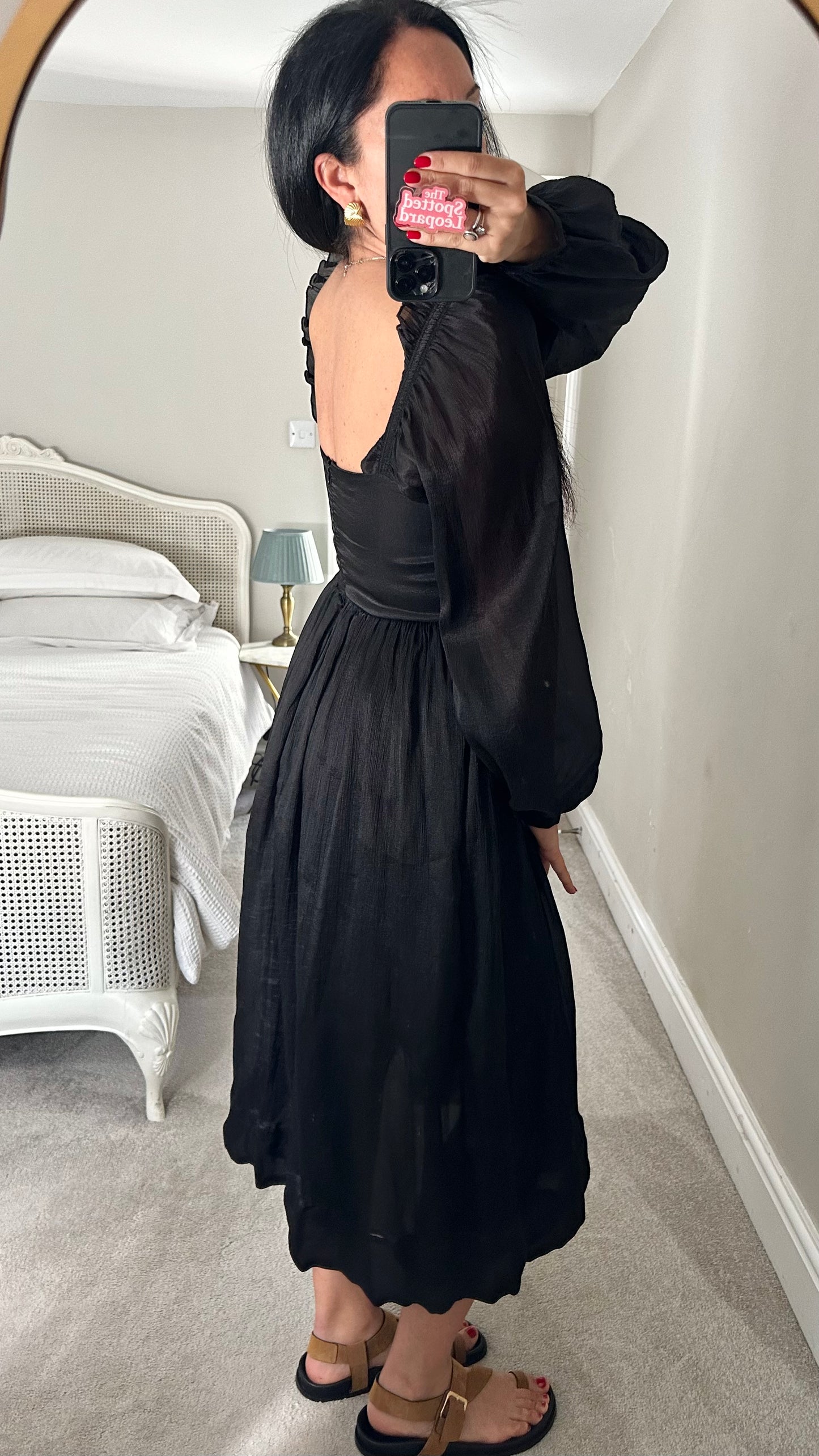 Selected Femme @ Anthropologie black event midi dress small medium UK 10-12 vgc