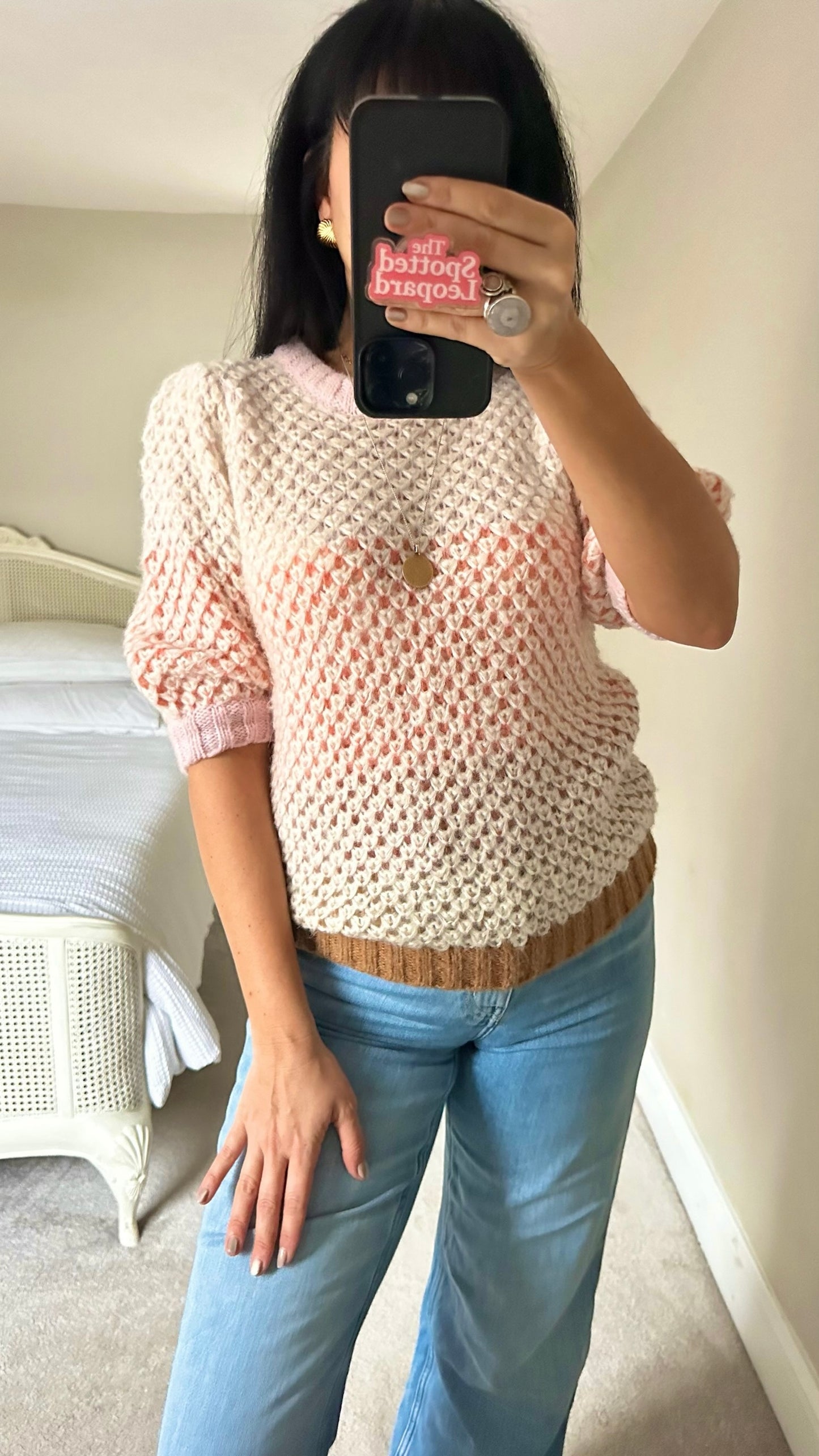 Numph @Anthropologie soft pink alpaca blend spring jumper small S UK 8-10 excellent used condition
