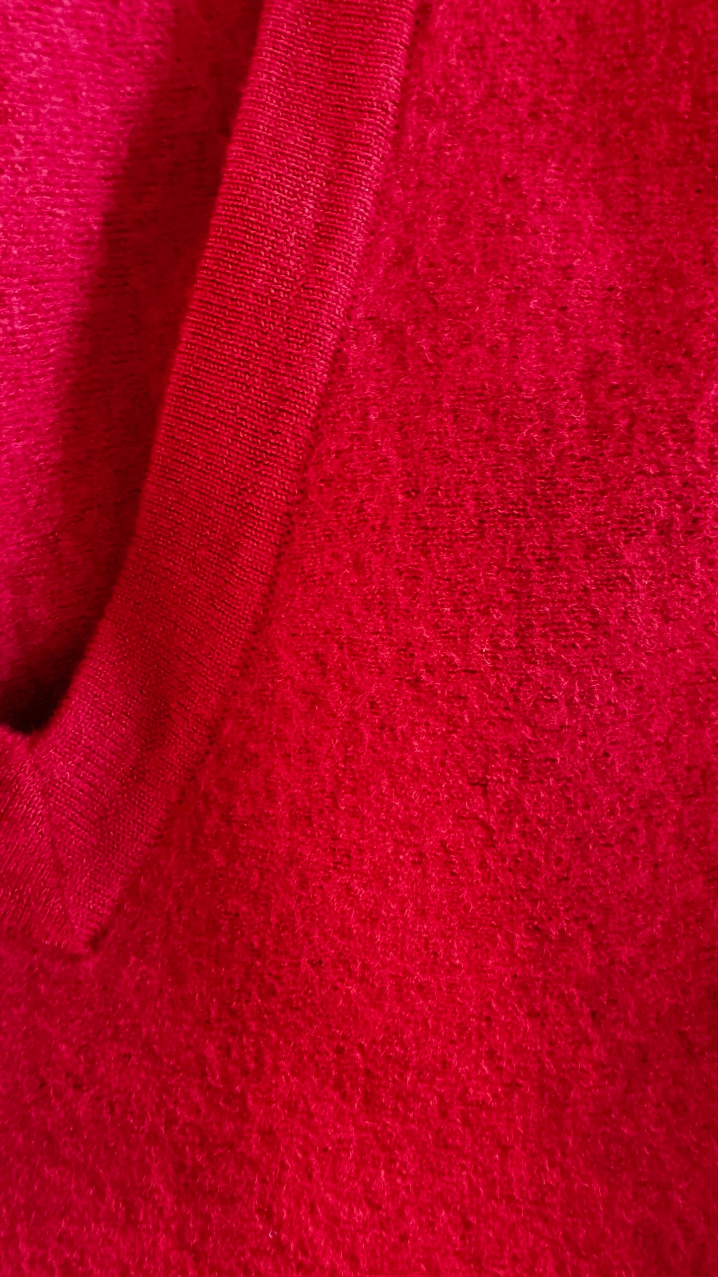 Cos bright red oversize sleeve pure wool knitted jumper mini dress extra large XL UK 14-16 BNWT