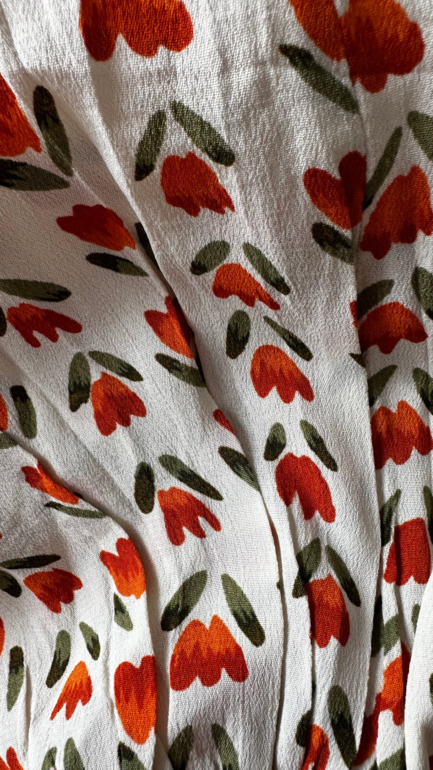 Mint Velvet cream orange apricot maxi long boho event dress medium UK 12 14 vgc