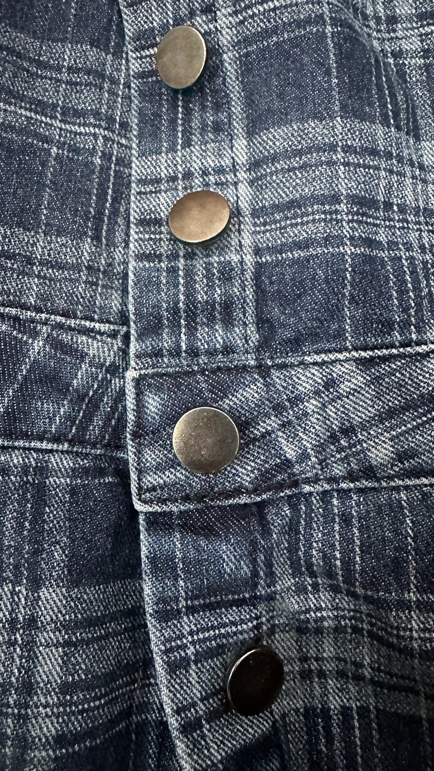 ASOS casual gingham check denim dungaree dress UK 12 vgc