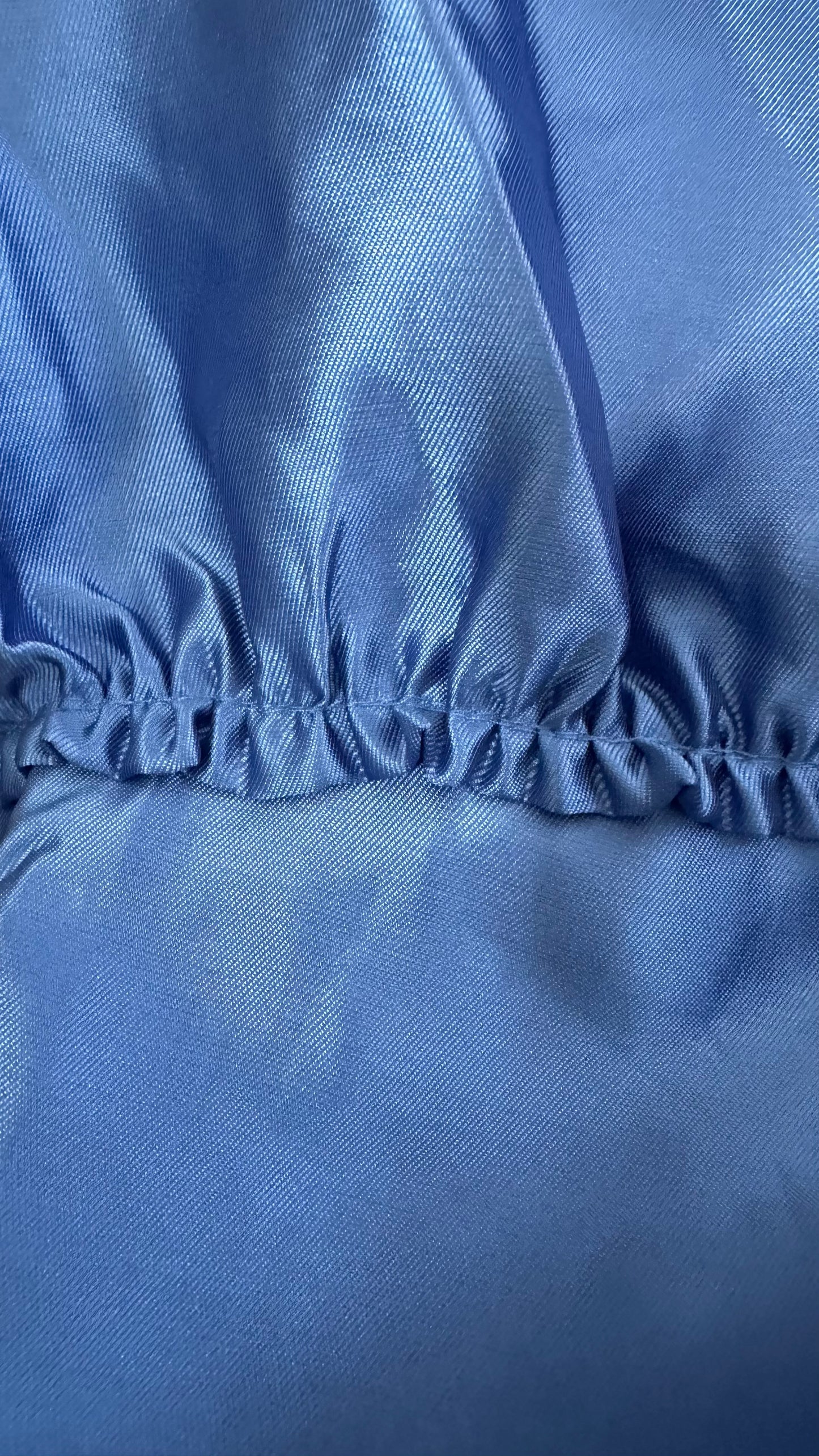 YAS royal blue taffeta satin style tiered maxi dress medium UK 10-12 vgc event