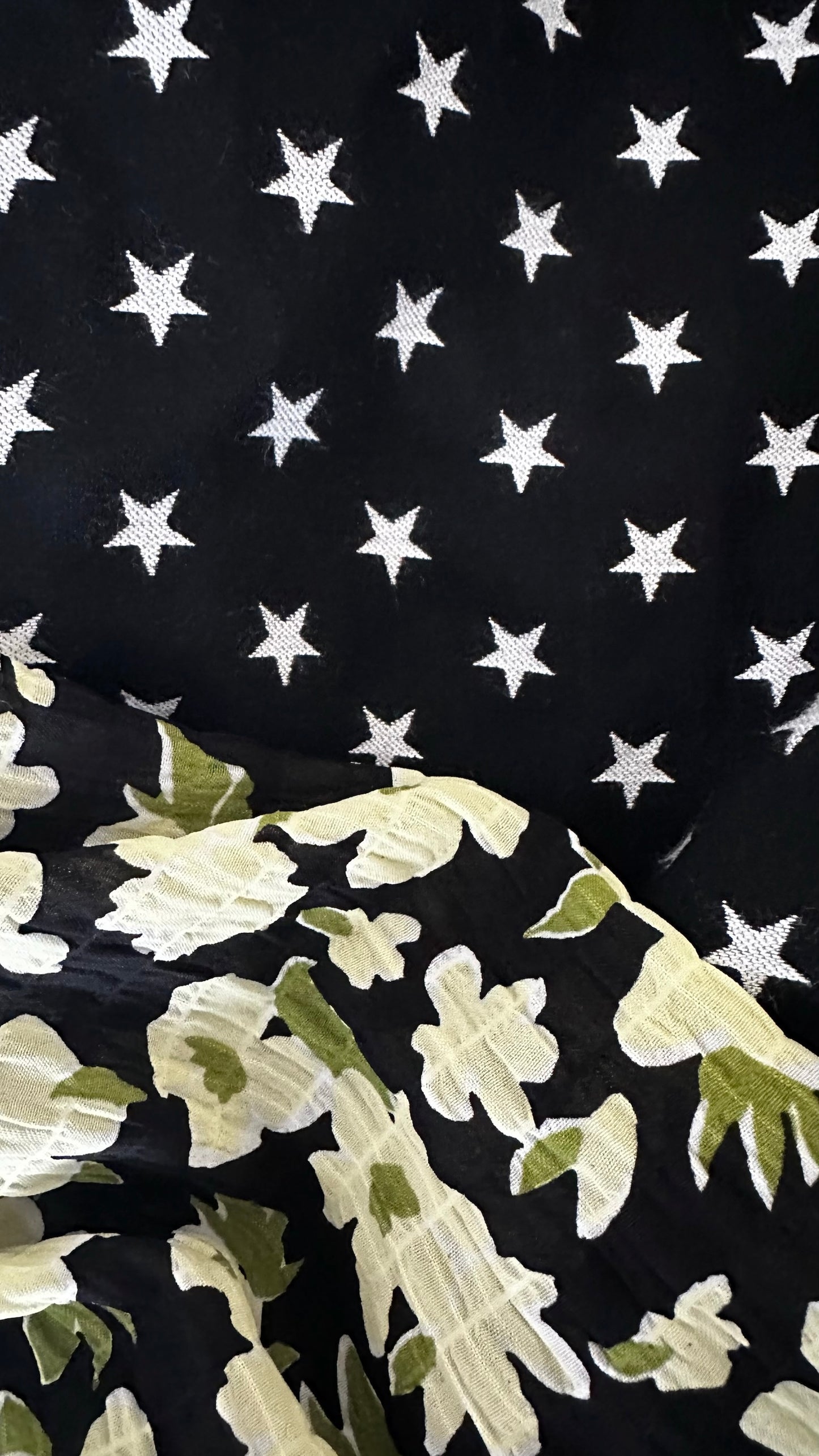 Sister Jane black dream range white yellow star floral print maxi dress small S UK 8 as new condition