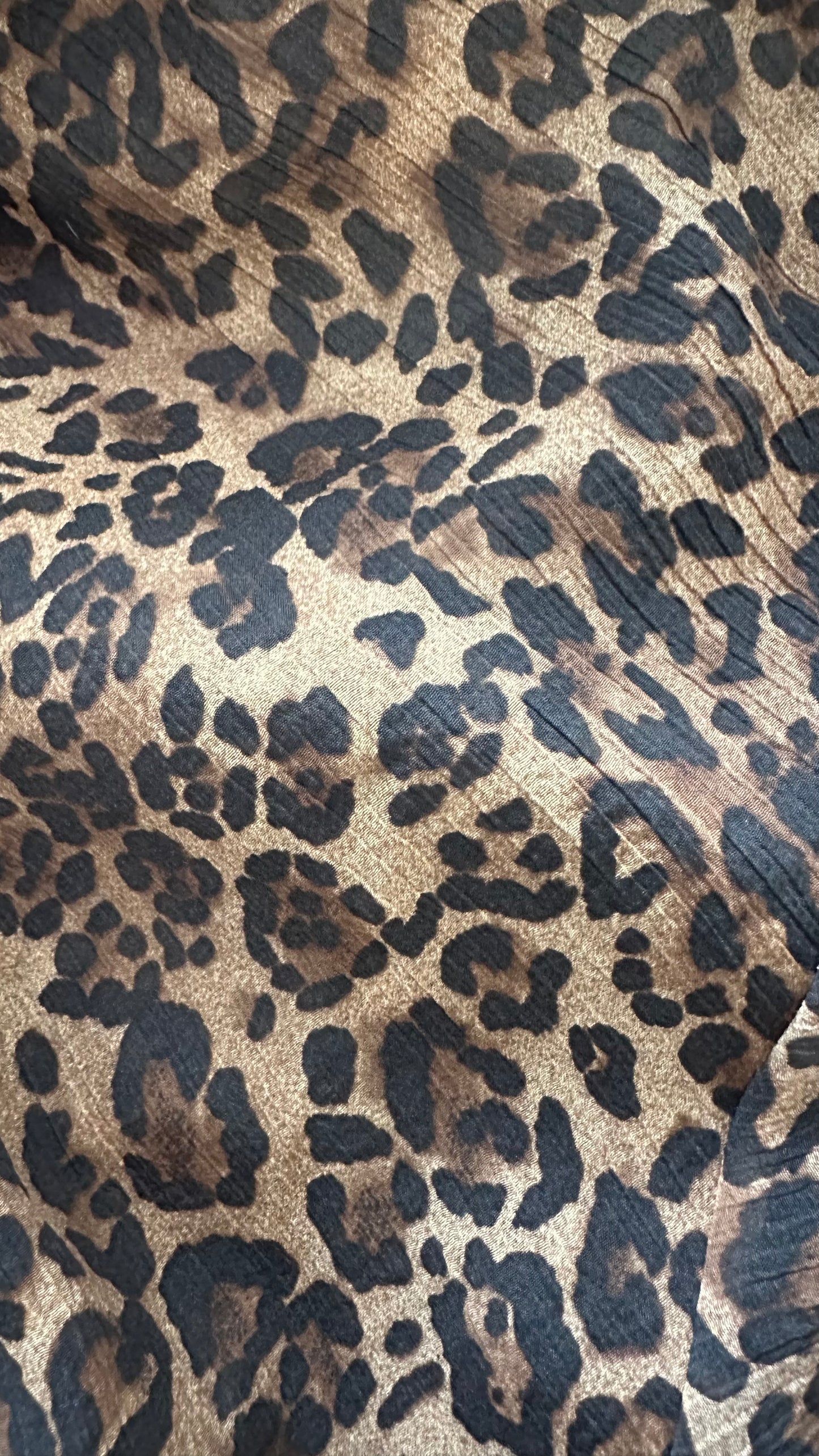 & other stories animal leopard print chiffon mini dress small UK 8 10 vgc event