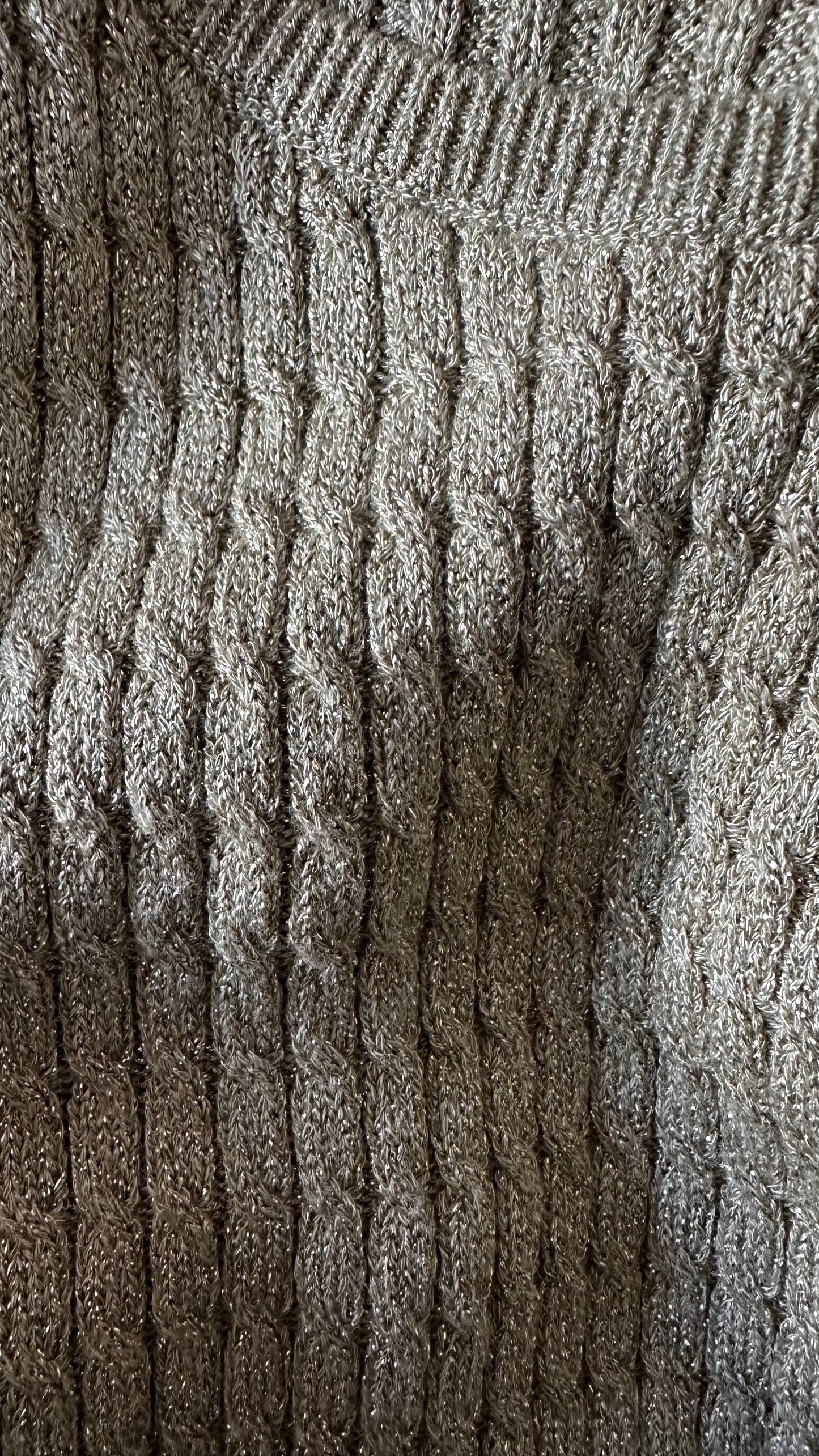 Arket gold shimmer knitted top event medium UK 12-14 new bnwot