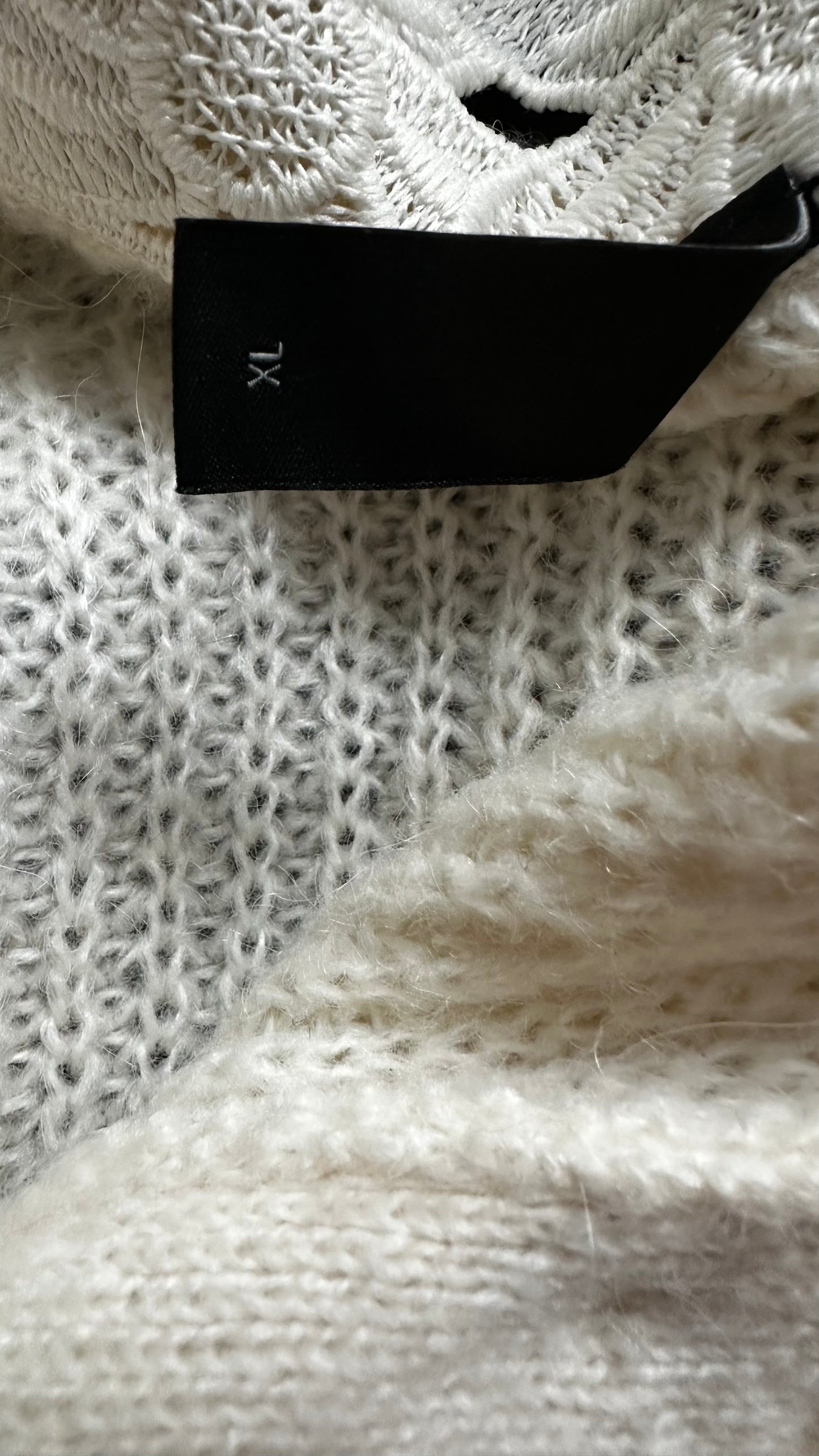 YAS cream white knitted jumper cardigan jumper extra large UK 14 vgc