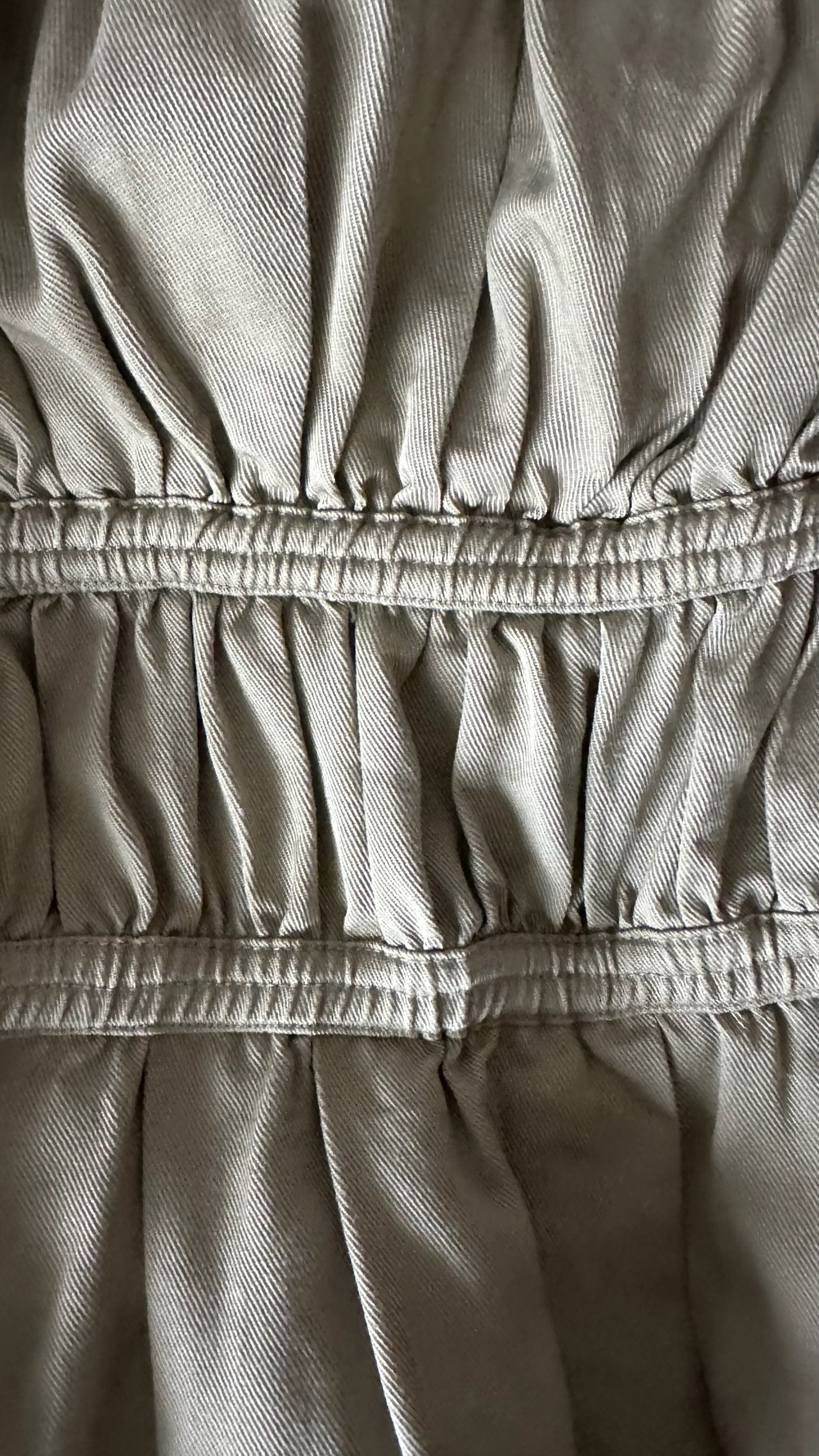 & other stories khaki green stone linen blend jumpsuit small UK 8-10 vgc