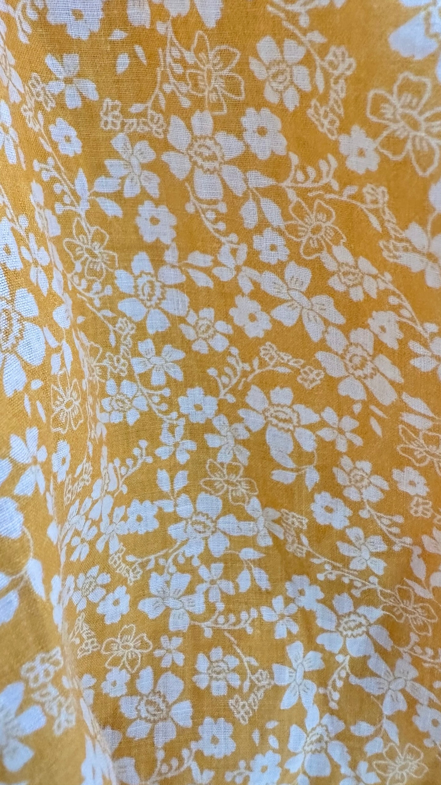Ghost wedding guest orange floral print wrap midi dress medium M UK 10-12