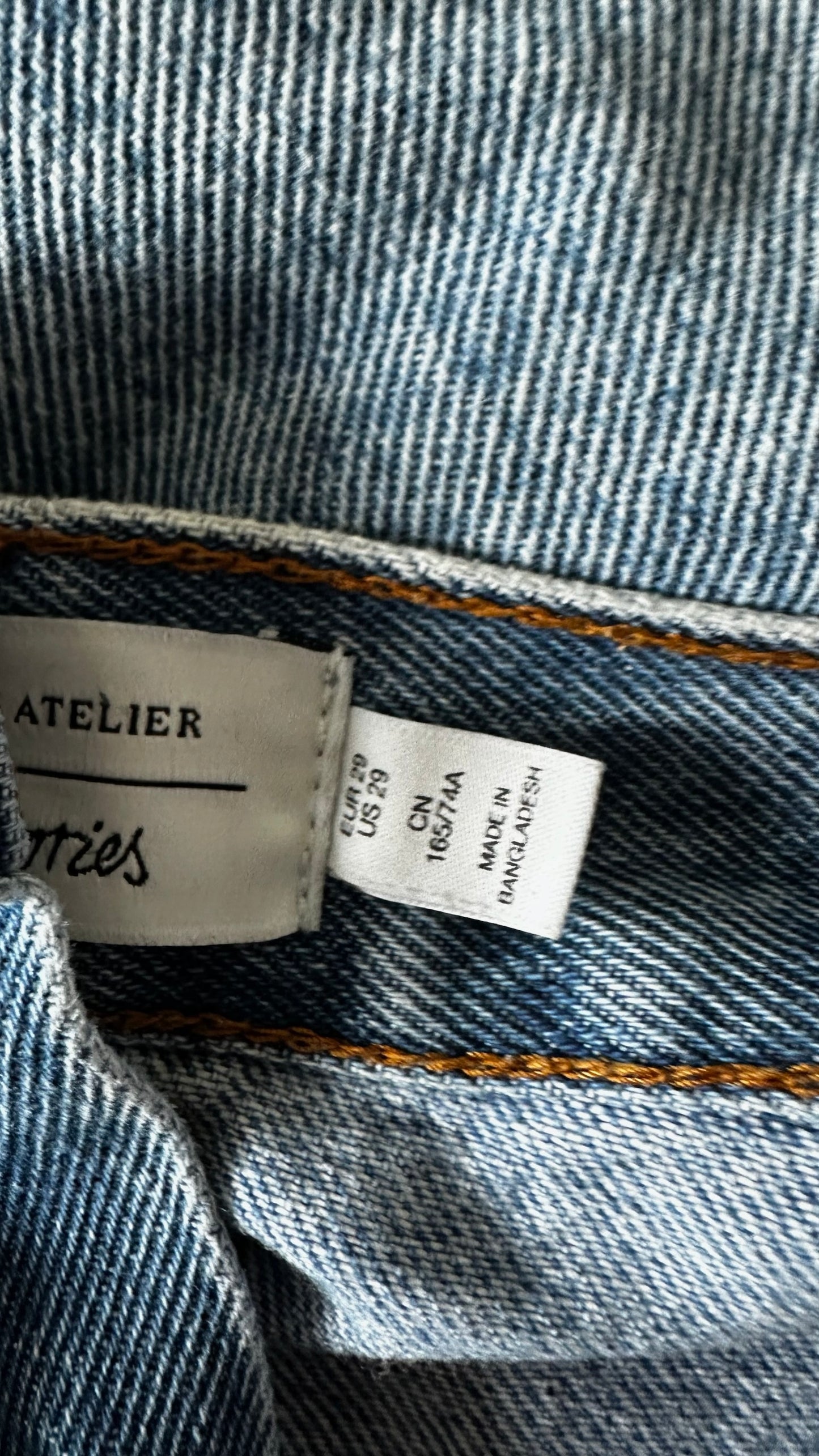 & Other stories light blue denim jeans Small S UK 10 waist 29 as new condition