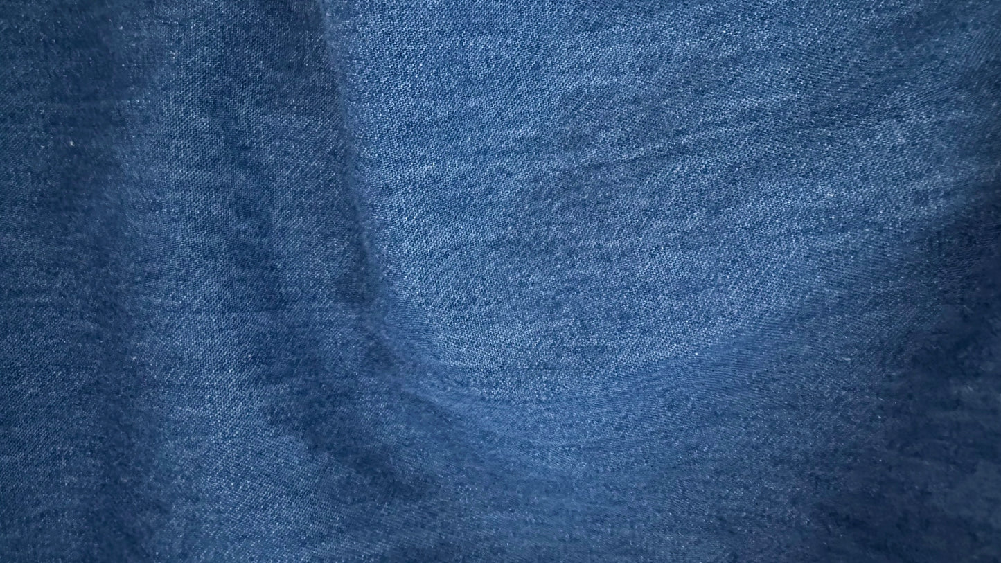 Albaray blue denim midi/maxi smock dress large L UK 12 vgc