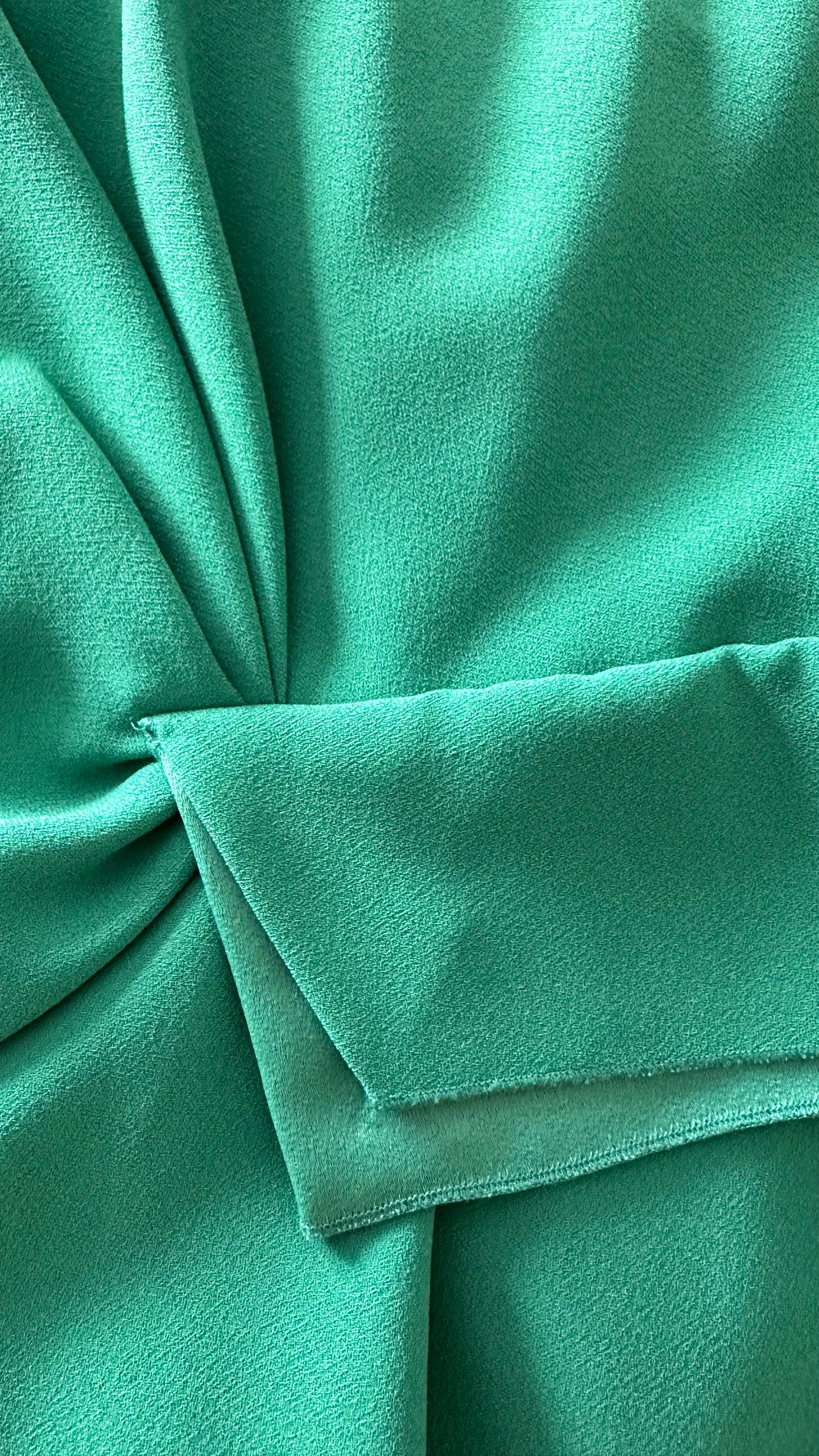 Warehouse emerald green faux knot midi event dress large UK 12 vgc