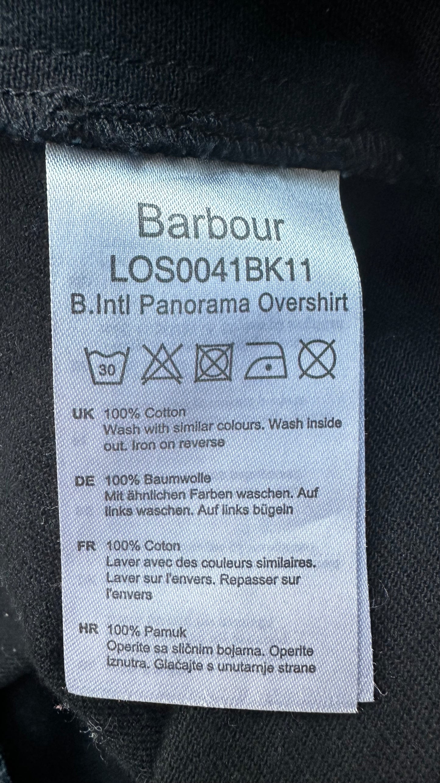 Barbour black gold hoodie jacket shacket oversized small UK 10 new bnwot