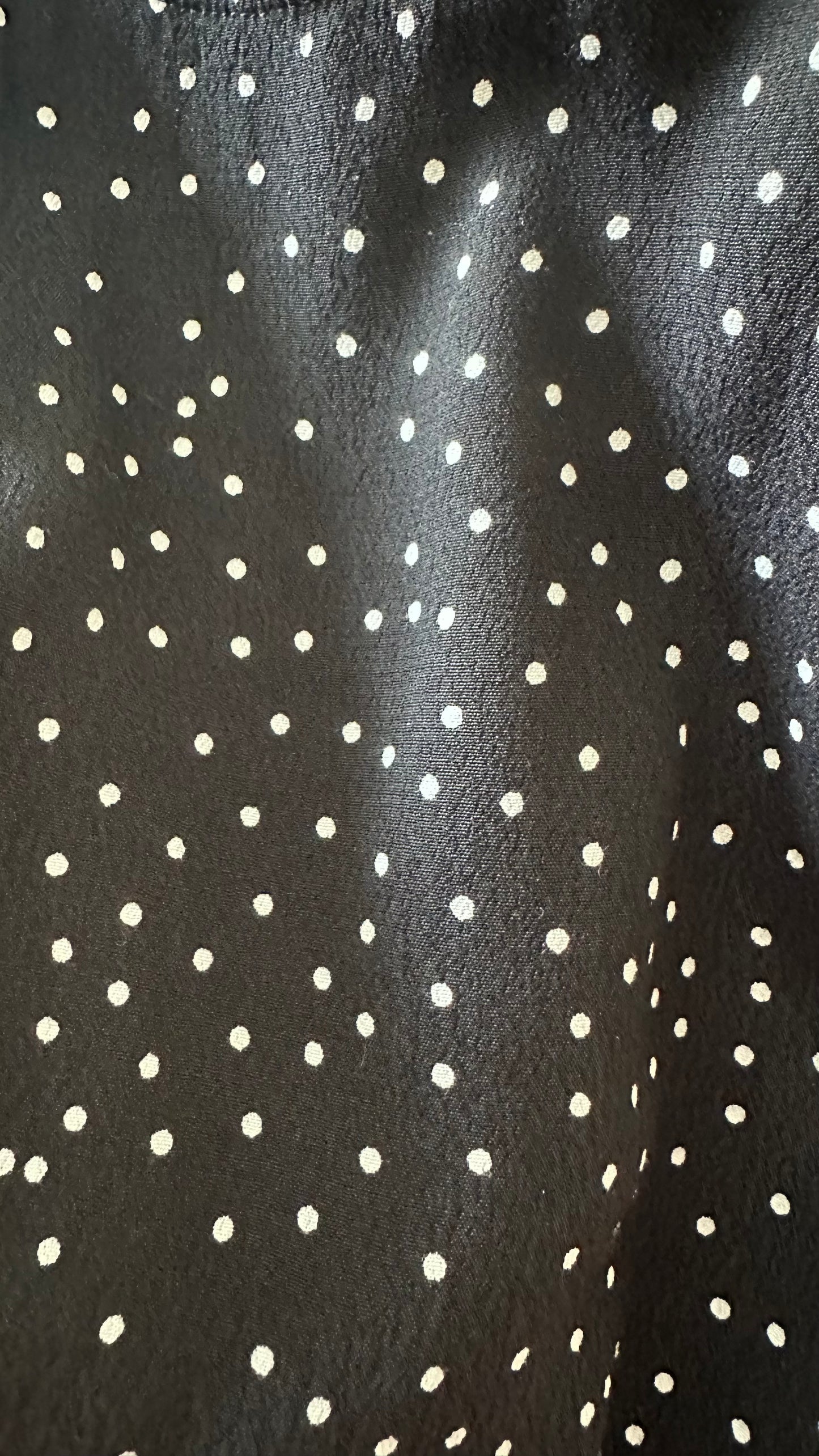 & other stories black white polka dot side split midi dress UK 8 small