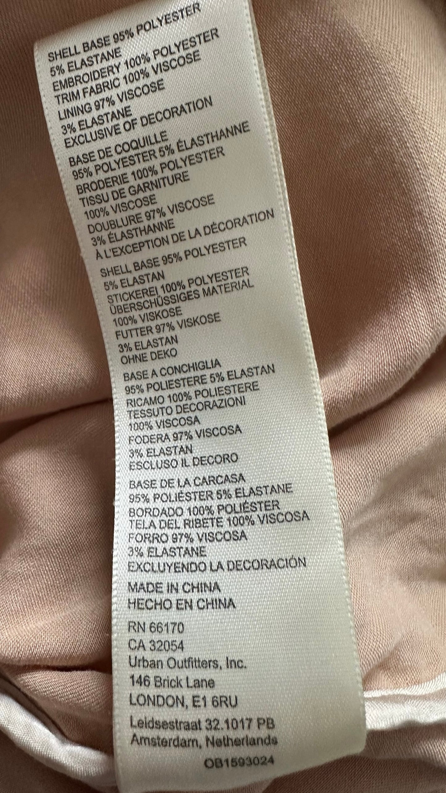 Anthropologie cream blue pink sequin party event mini dress large L UK 12 XMS25