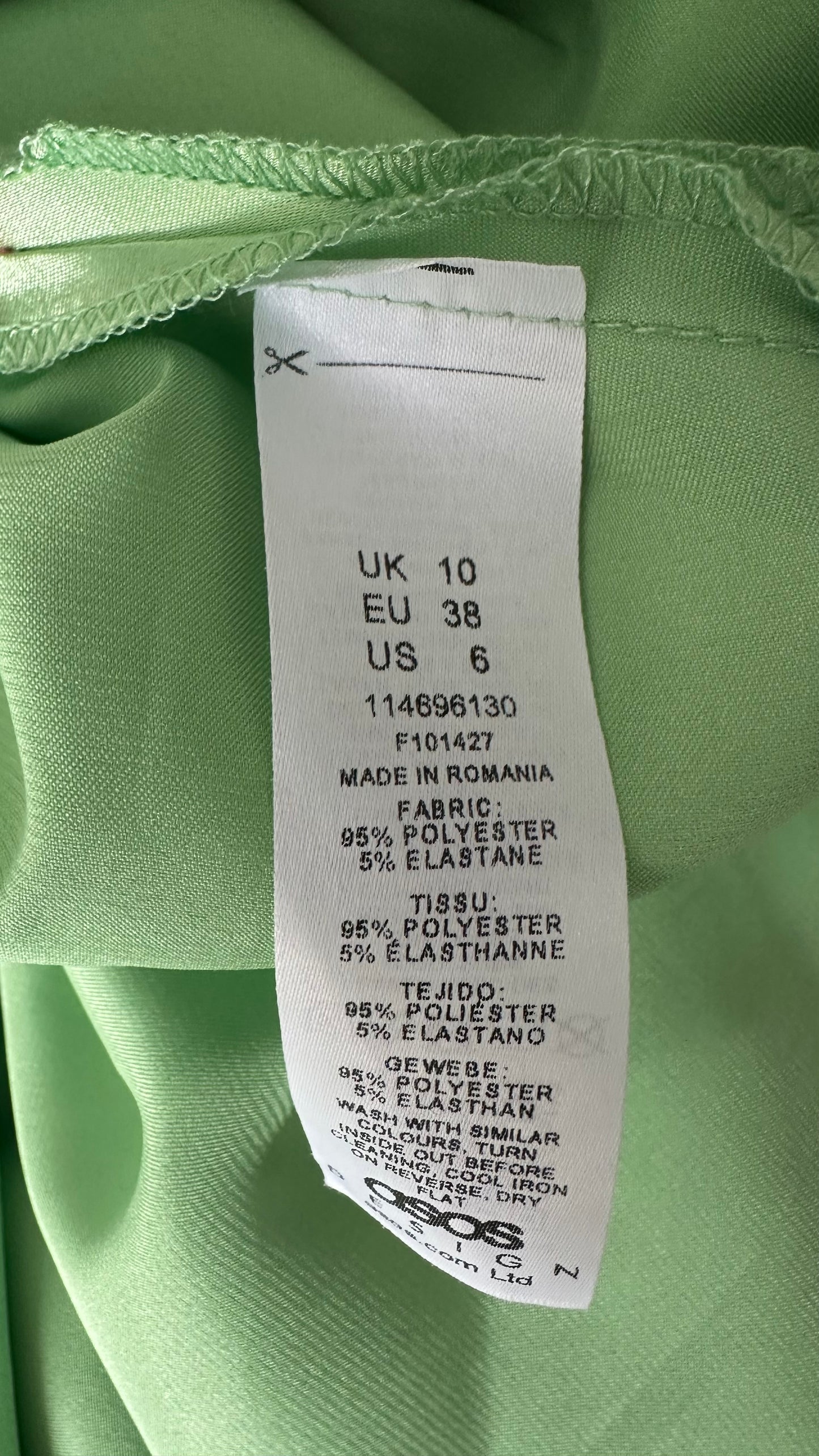 ASOS light mint green satin cut out midi long dress event new bnwt
