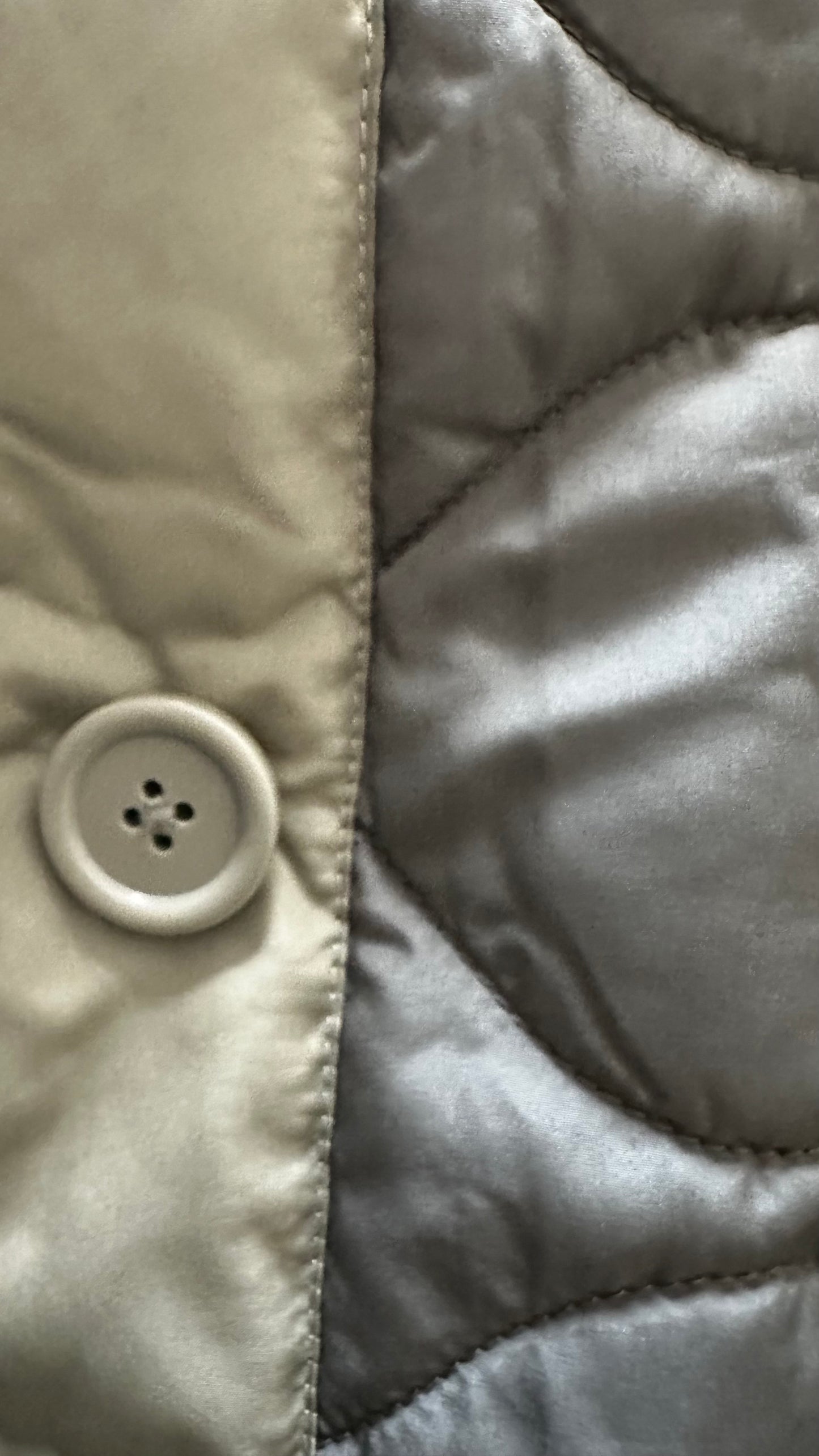 Albaray khaki green quilted puffa coat medium large UK 12-14 vgc