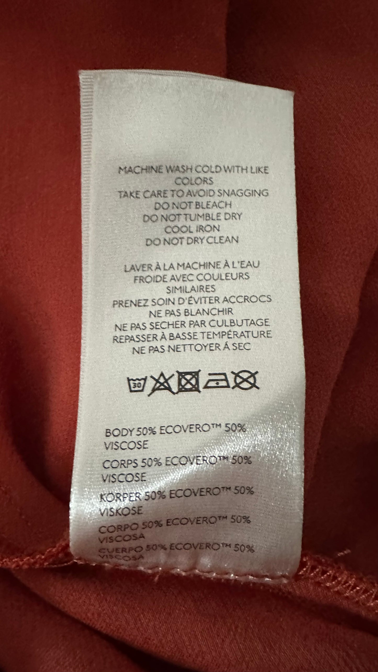 Anthropologie burnt orange strapless slip maxi wedding guest event dress medium UK 14 vgc