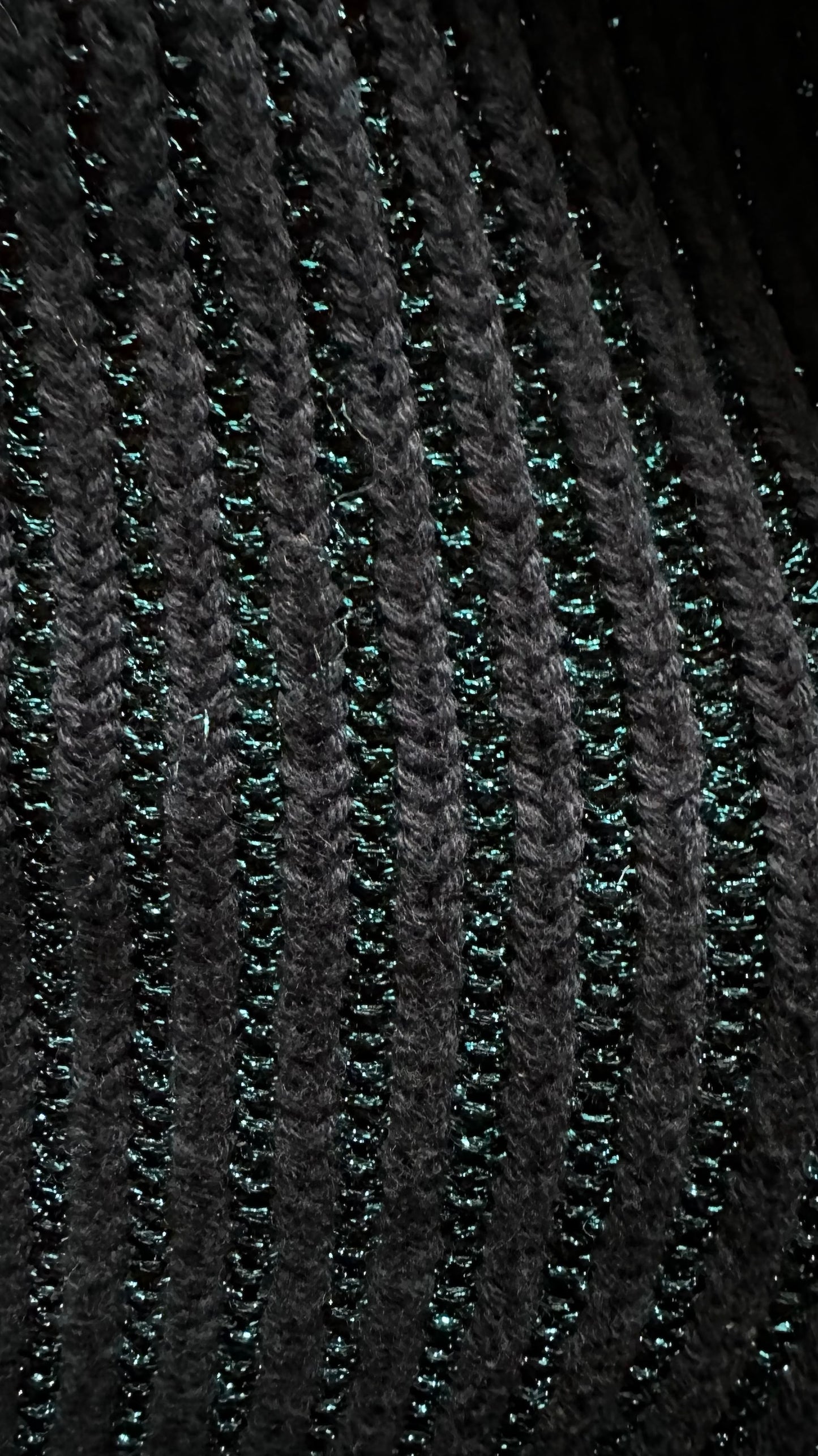 Hush turquoise green blue shimmer knit jumper medium M UK 10 XMS25 excellent used condition