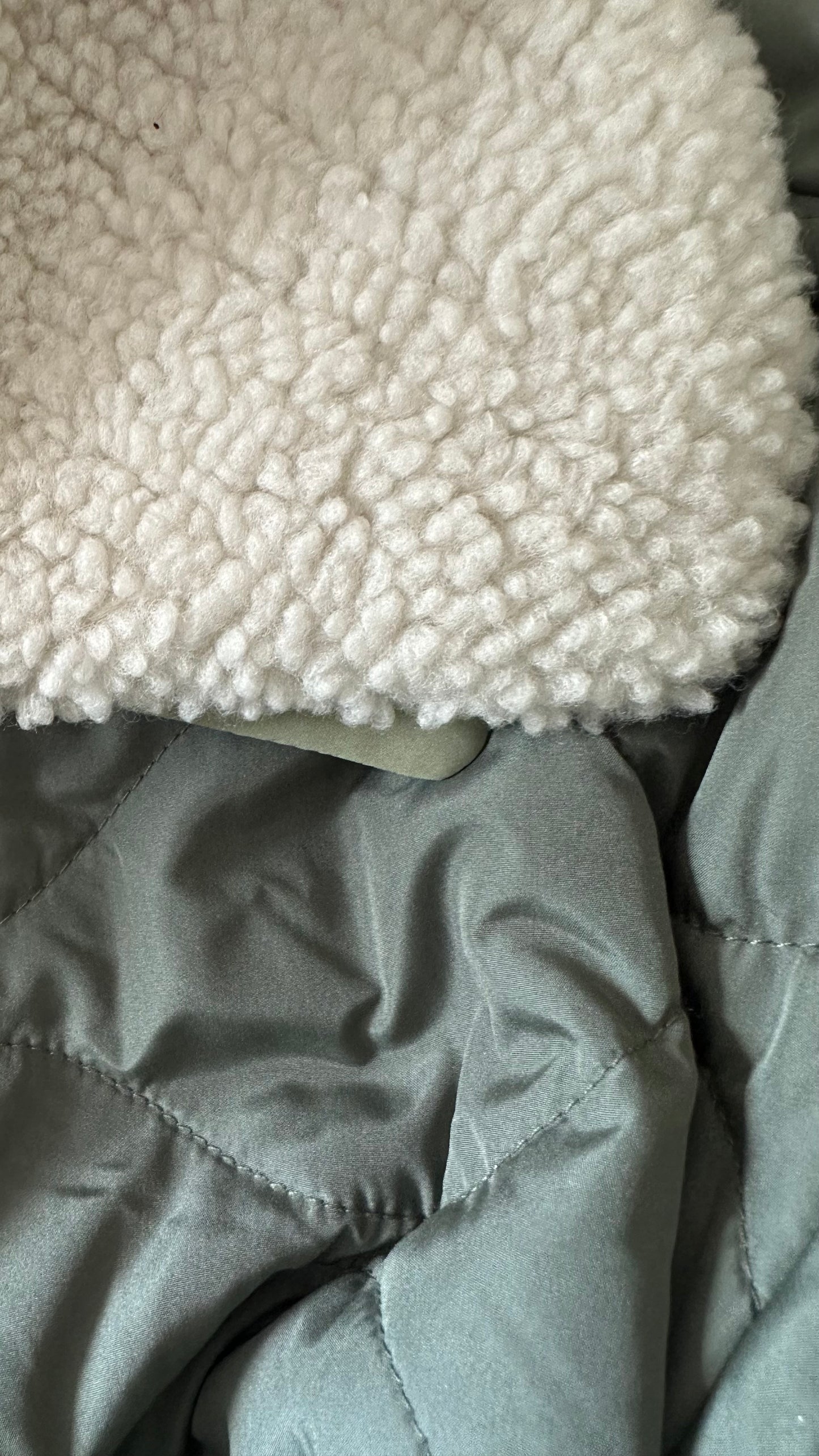 Albaray khaki green quilted puffa coat medium large UK 12-14 vgc