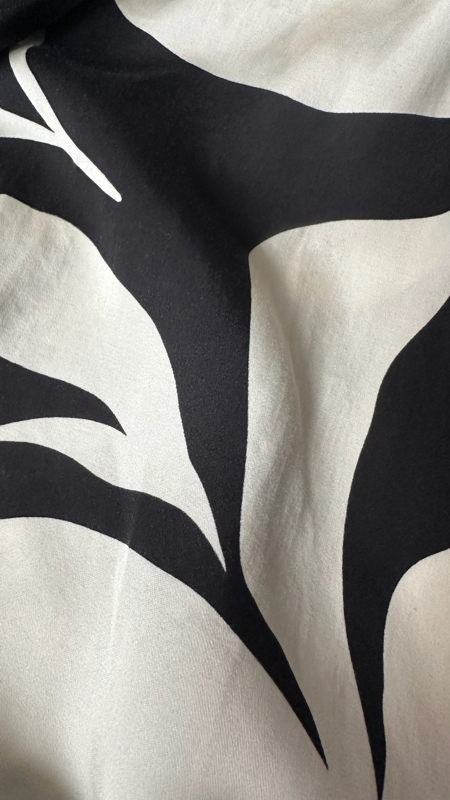 & other stories black cream floral wrap midi event dress small UK 10 vgc