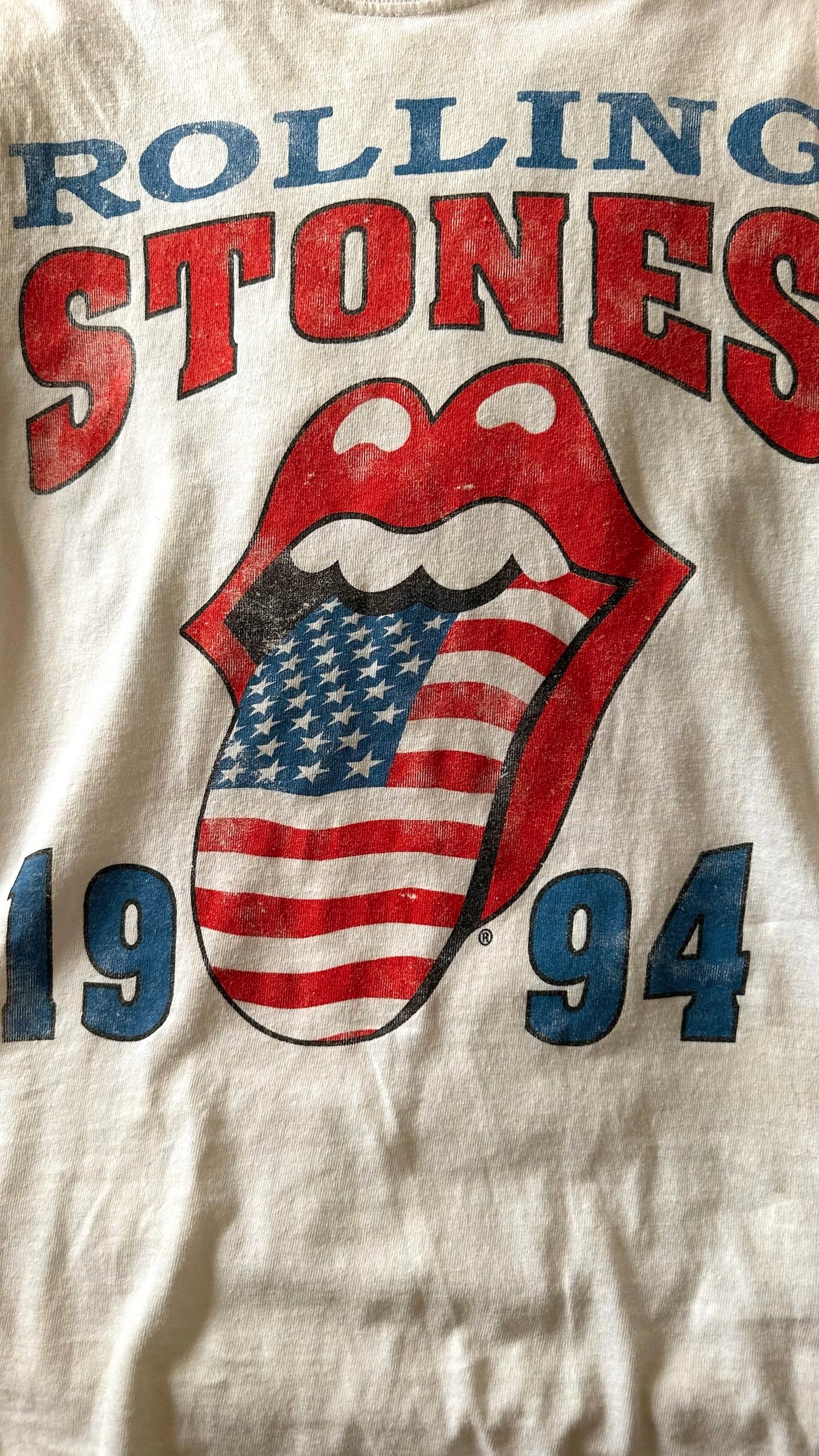 Vintage white Rolling Stones T-shirt small S 8 10