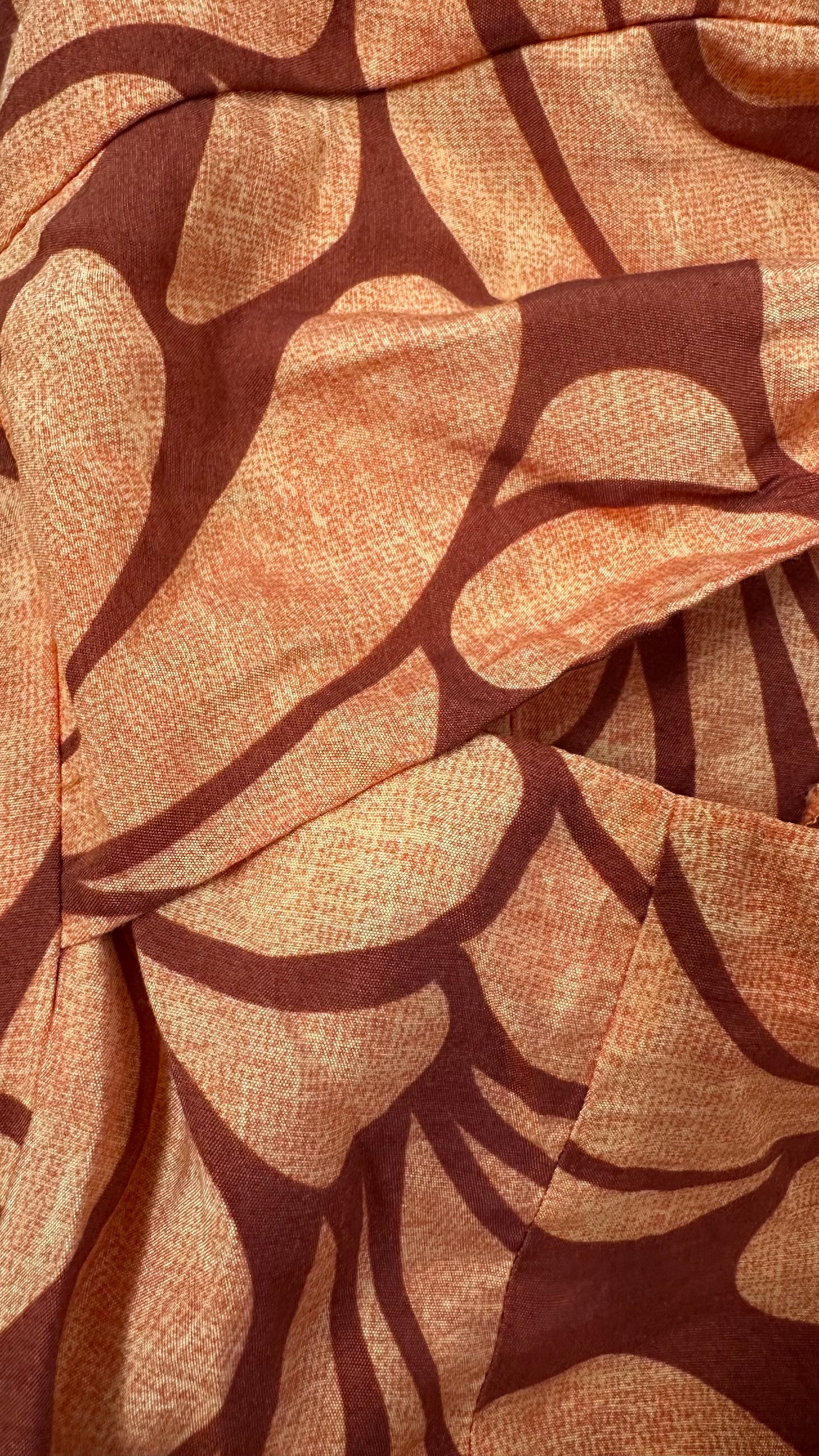 Zara orange floral holiday slip small UK 8-10 vgc