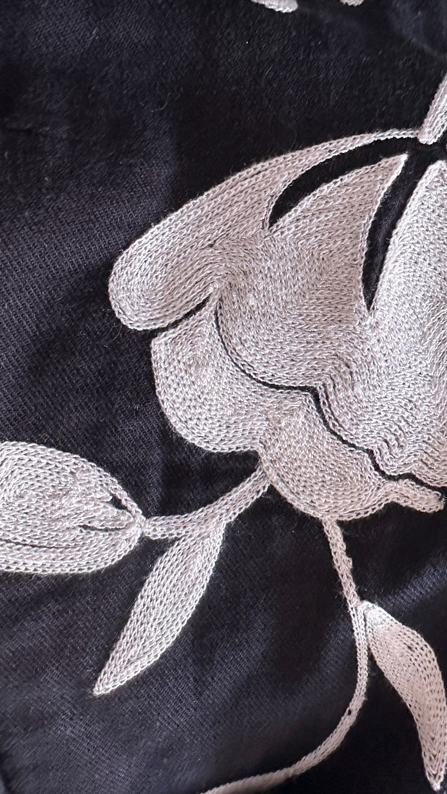 Nobodys child black cotton embroidered waistcoat top small UK 10 vgc