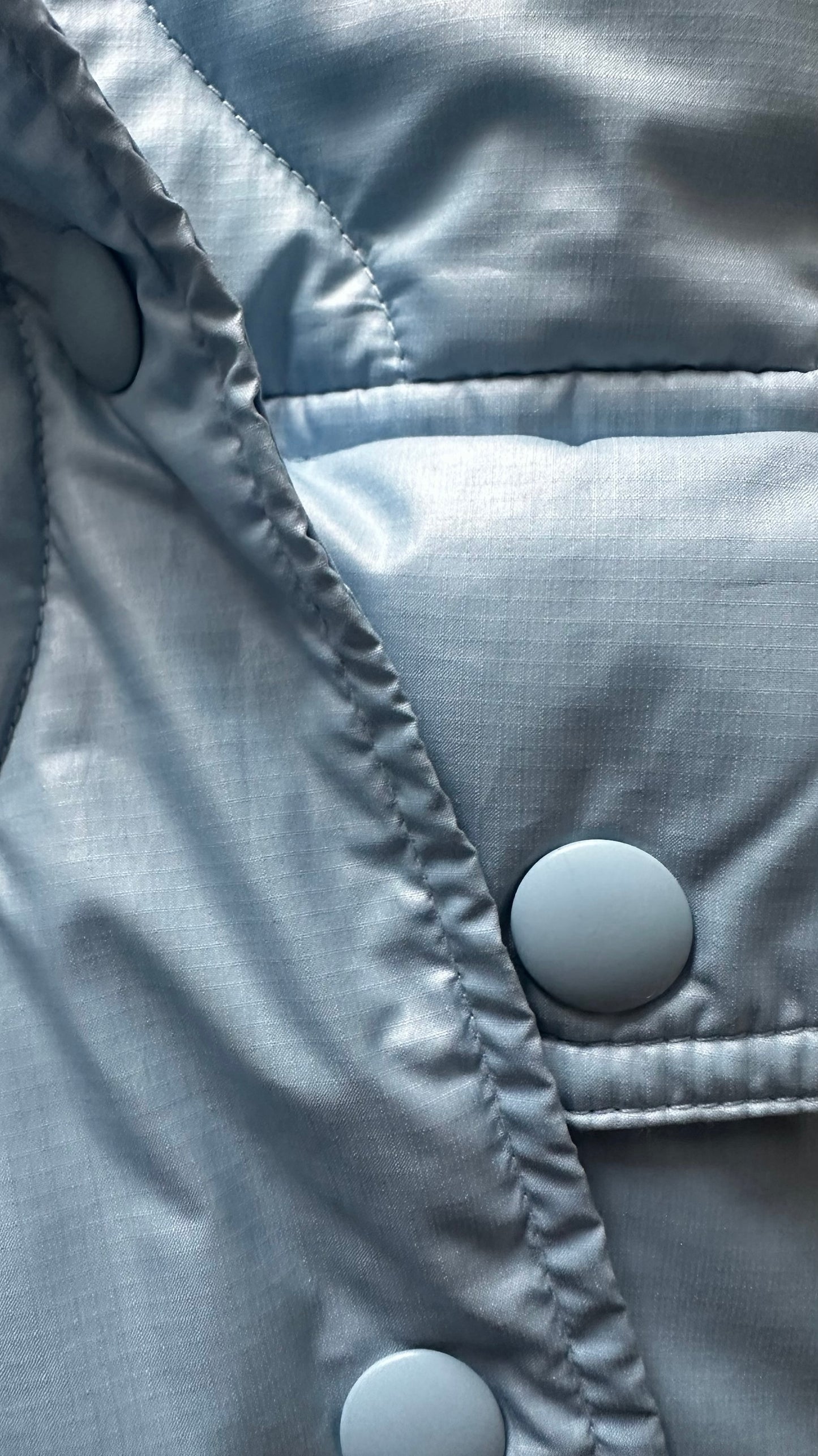 Arket light blue quilted oversized shacket jacket coat extra large XL UK 14 excellent used condition