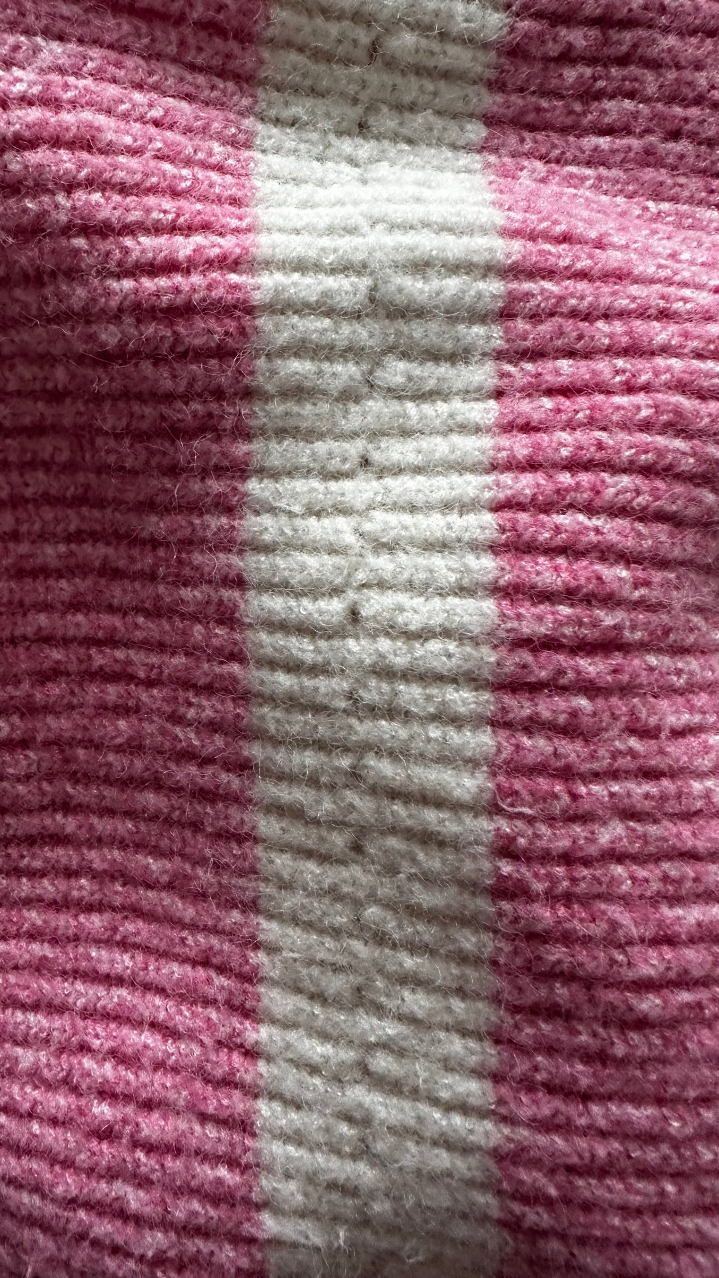 Oliver Bonas pink cream white stripe ice cream jumper small medium UK 10 vgc