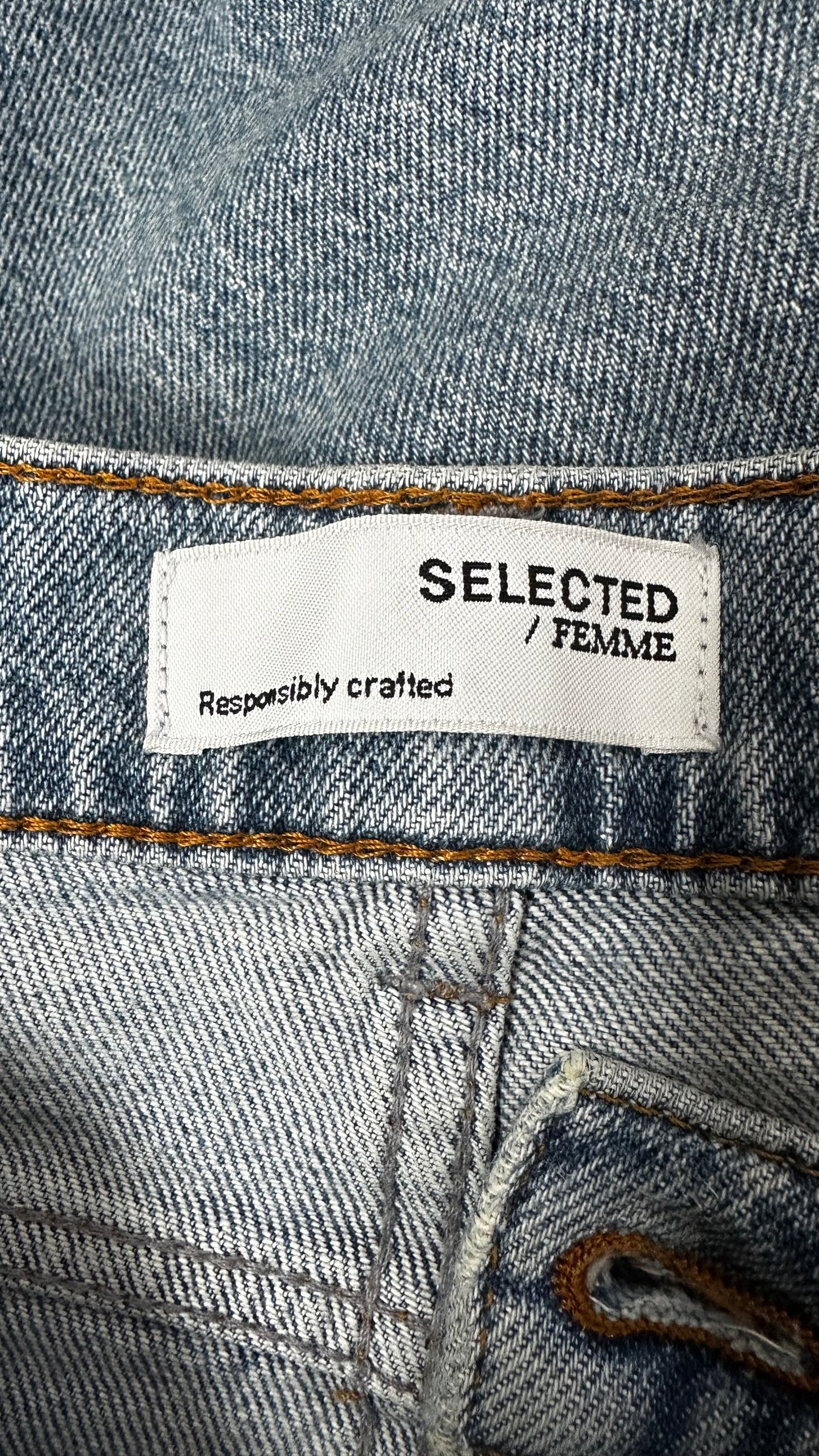 Selected Femme @ Anthropologie light blue slim fit jeans denim UK 10-12 vgc