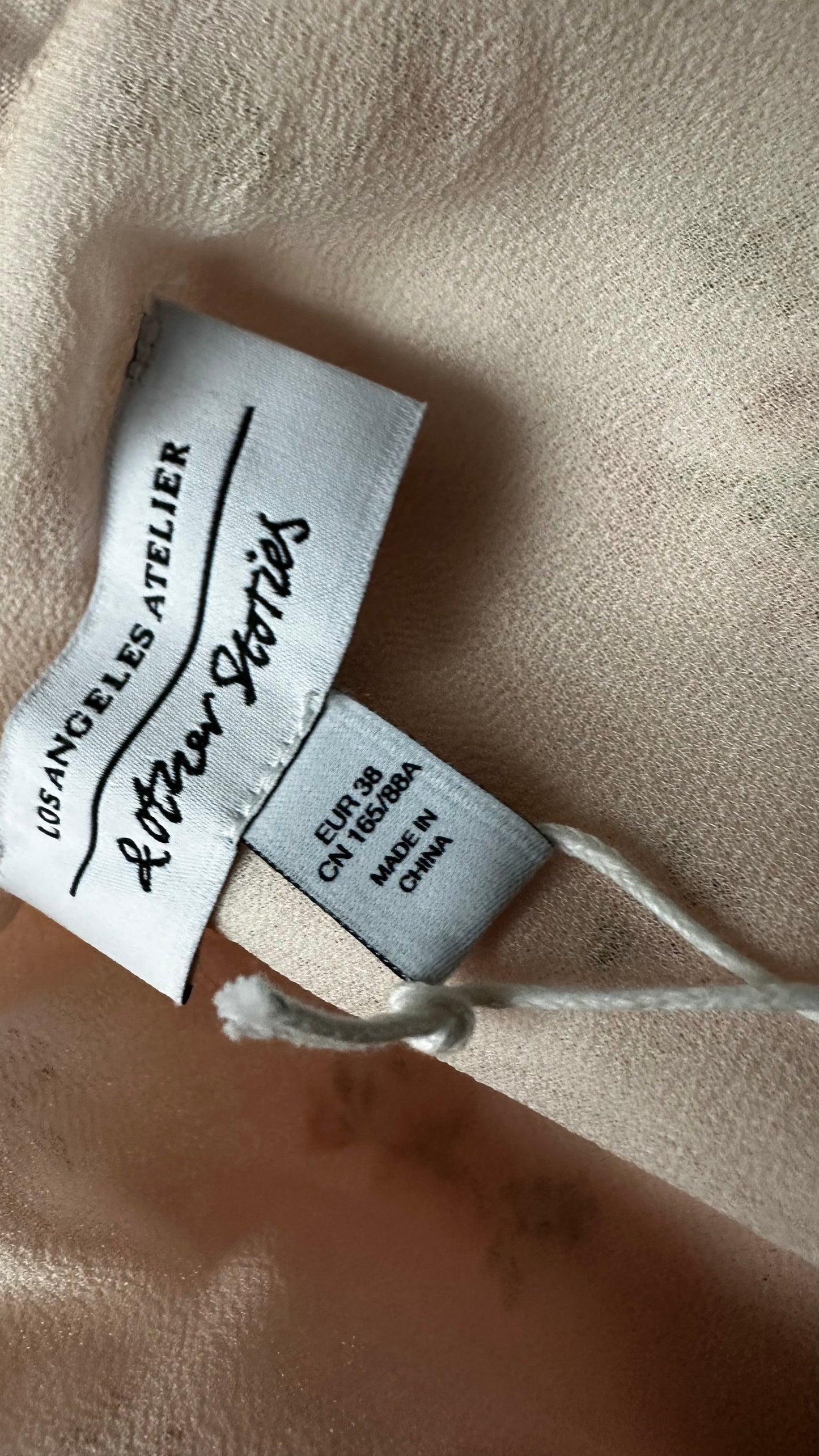 & other stories soft pink rose linen wrap mini dress small UK 10 new bnwt