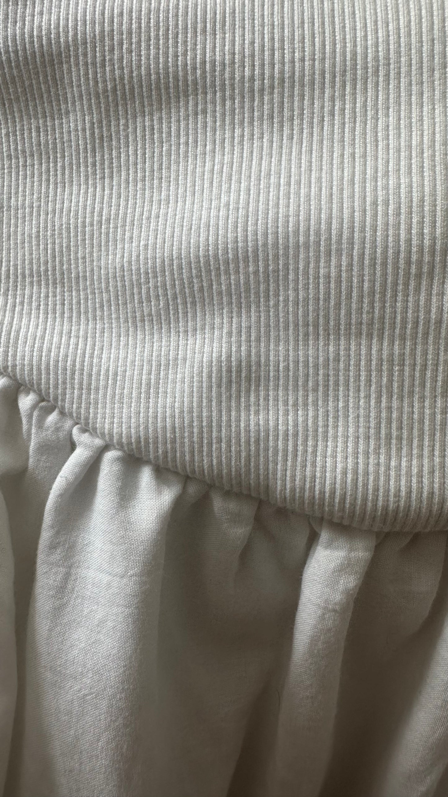 Zara white cotton blend petite mini dress smock small UK 8 vgc