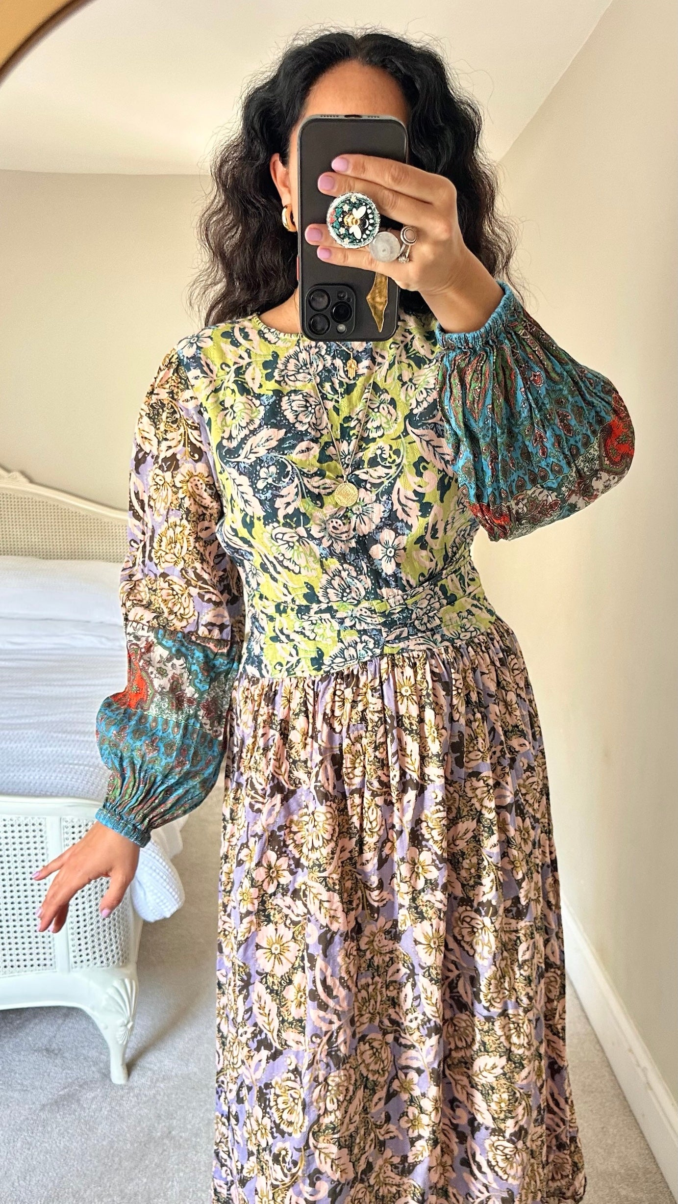 Warehouse lilac boho modesty dress UK 12 vgc