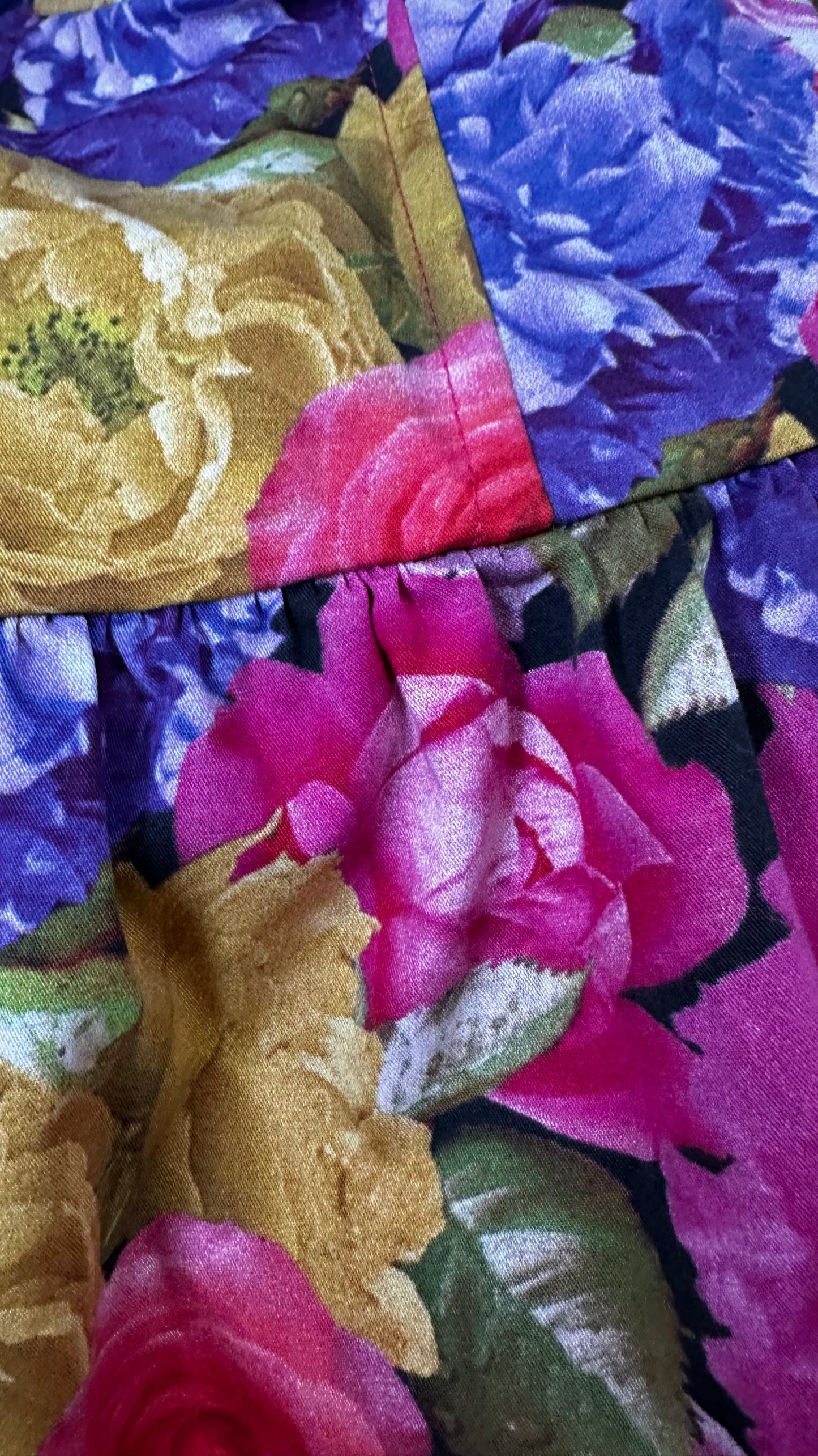 Topshop Vogue pink blue floral corset mini dress small UK 10 vgc event