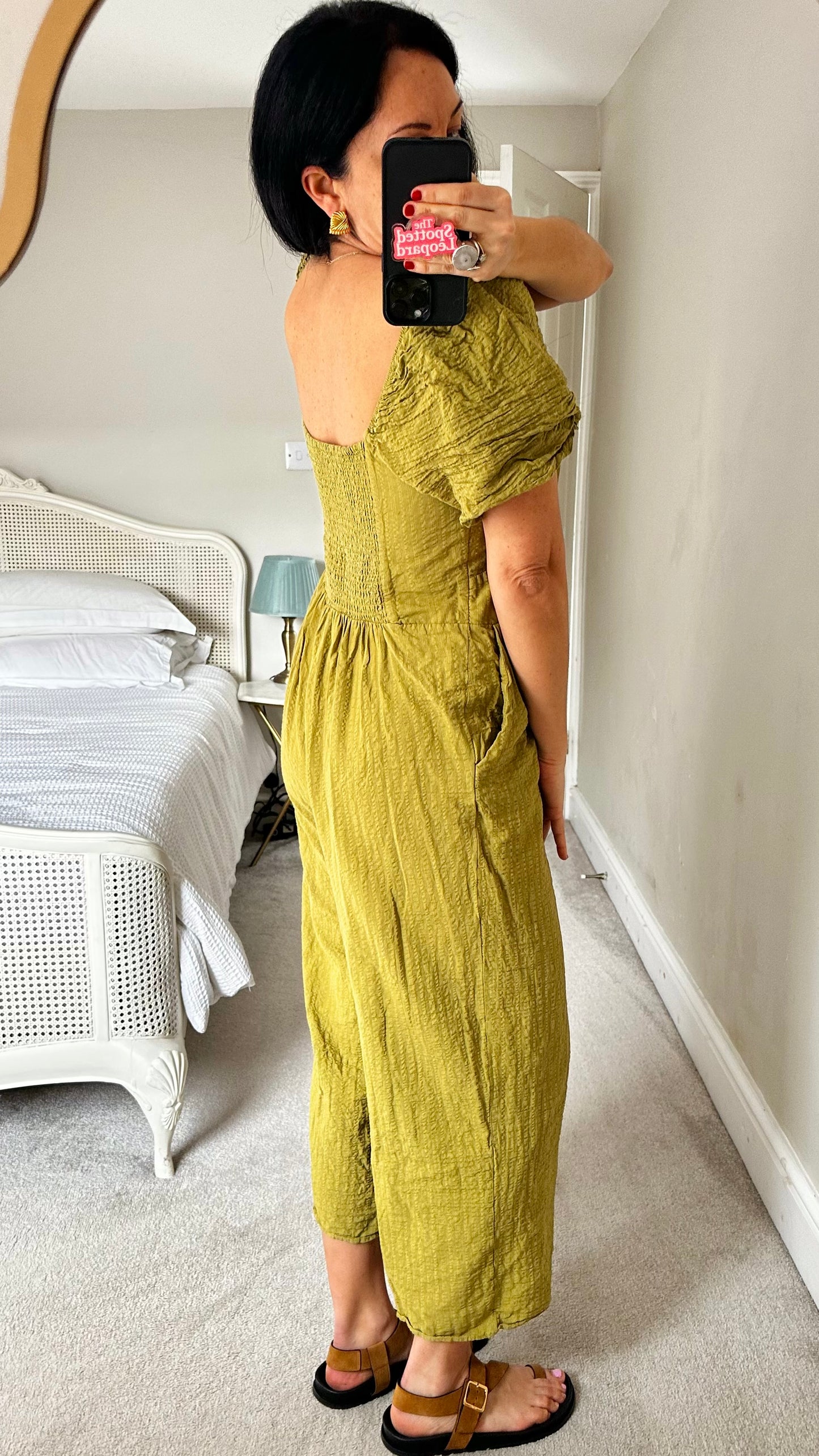 Nobody’s Child acid green jumpsuit playsuit medium UK 14 vgc