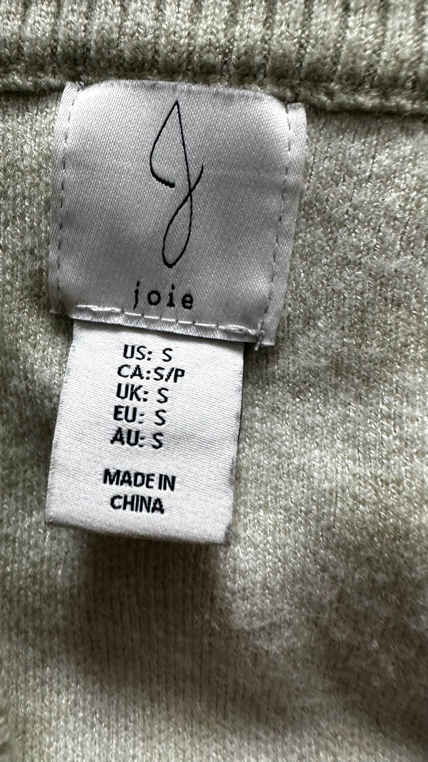 Joy sage green cream gingham check knitted cardigan large UK 12 vgc XMS25