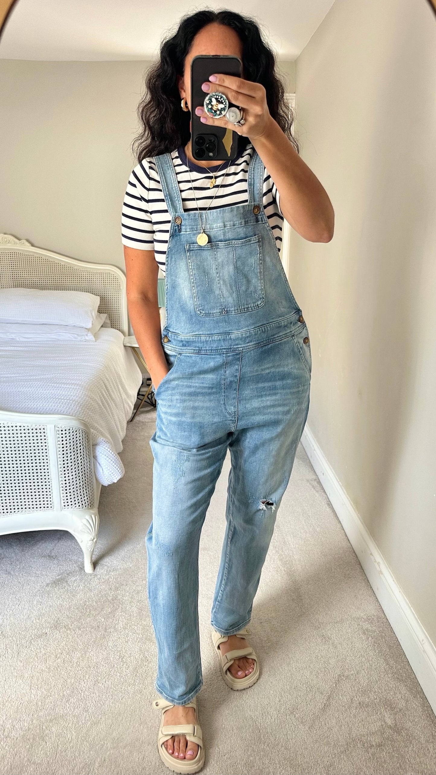 Pilcro @ Anthropologie denim dungarees jumpsuit jeans trouser suit UK 12 vgc